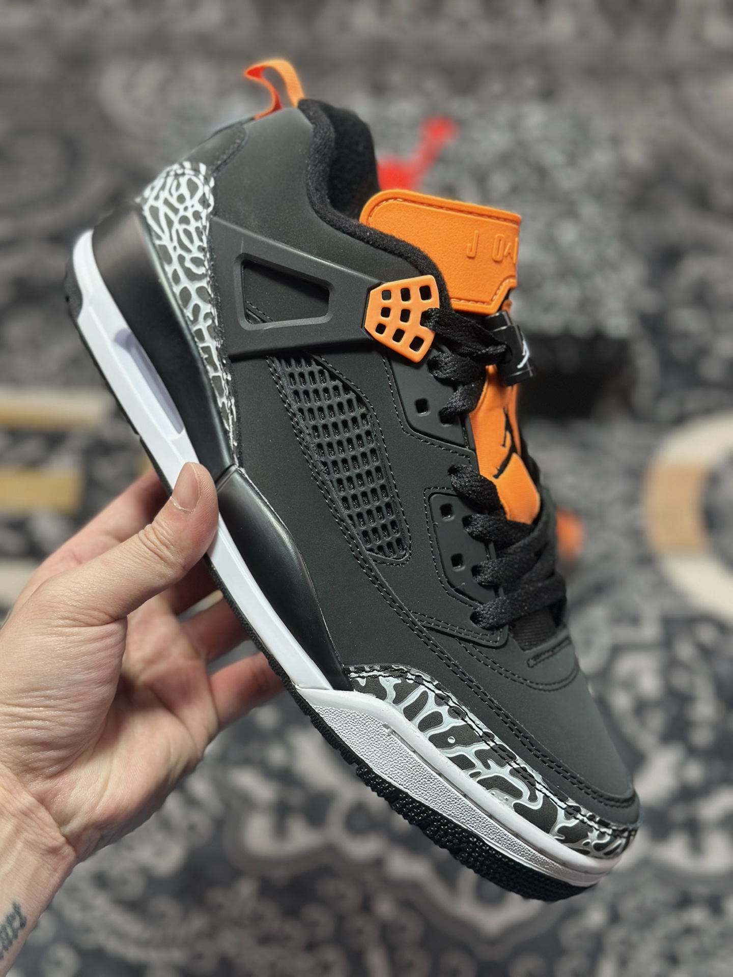 原装级别 Jordan Spizike Low AJ 乔丹合体元素 黑灰配色 文化休闲板鞋 FQ1759-008