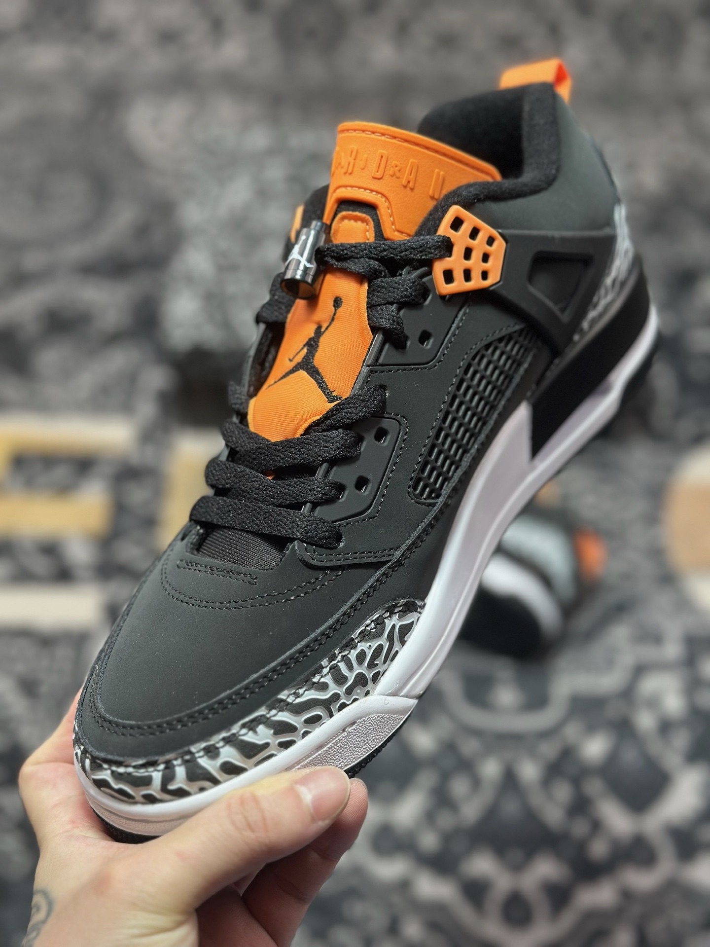 原装级别 Jordan Spizike Low AJ 乔丹合体元素 黑灰配色 文化休闲板鞋 FQ1759-008