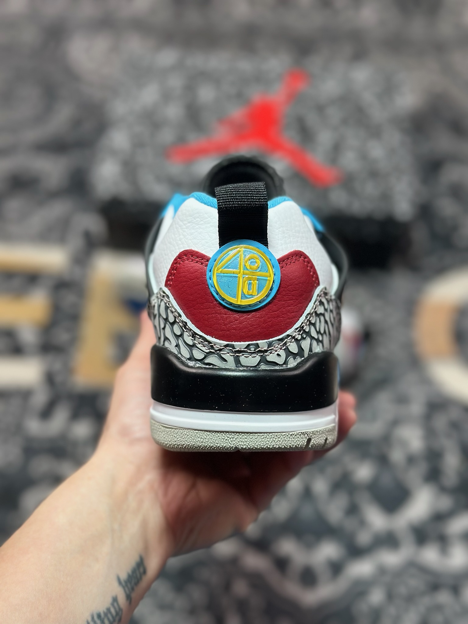 原装级别 Jordan Spizike Low AJ 乔丹合体元素 复古蓝配色 文化休闲板鞋 IM7425-004