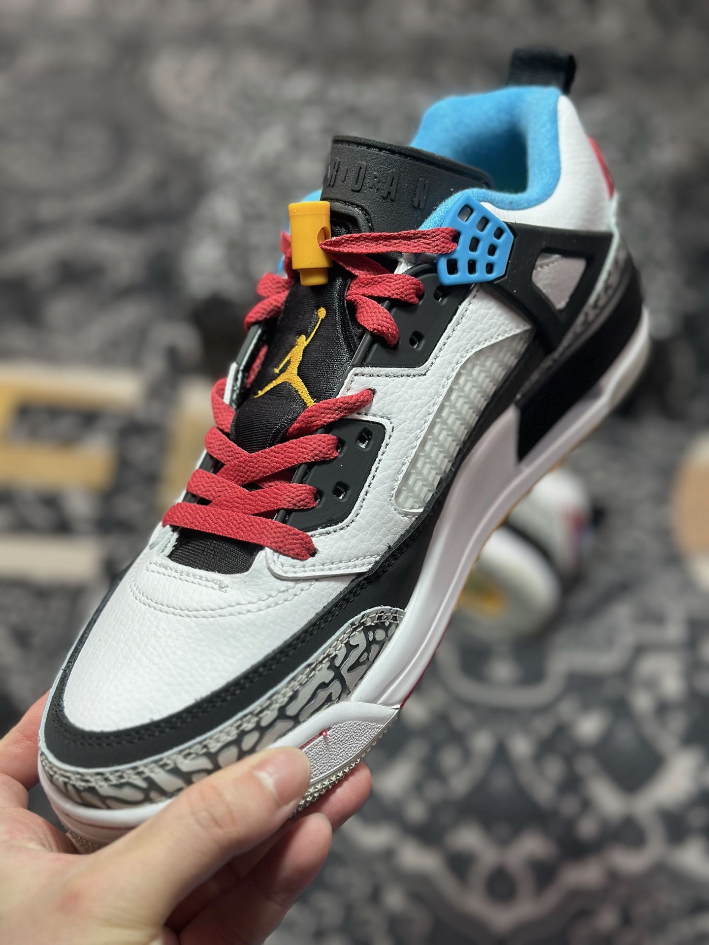 原装级别 Jordan Spizike Low AJ 乔丹合体元素 复古蓝配色 文化休闲板鞋 IM7425-004