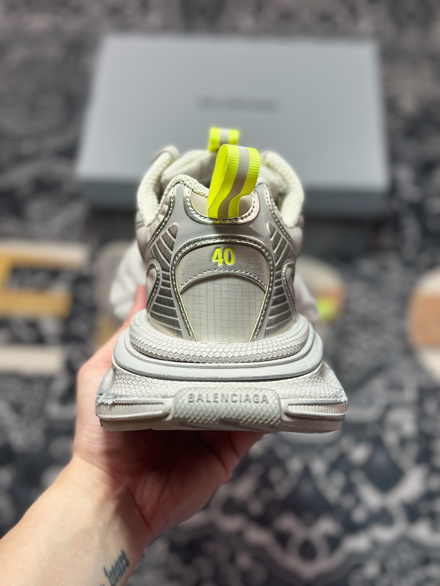 巴黎世家BALENCIAGA 3XL Sneakers 3+系列低帮复古阔型底姥爹风潮流百搭休闲慢跑鞋“透明网纱香槟金荧光黄”734734 2077 3XL-莆田鞋,莆田鞋货源,高仿鞋,高仿鞋货源,安福档口,莆田高仿鞋,莆田鞋批发,高仿鞋批发,莆田高仿运动鞋,高仿运动鞋,莆田运动鞋 巴黎世家BALENCIAGA 3XL Sneakers 3+系列低帮复古阔型底姥爹风潮流百搭休闲慢跑鞋“透明网纱香槟金荧光黄”734734 2077 3XL