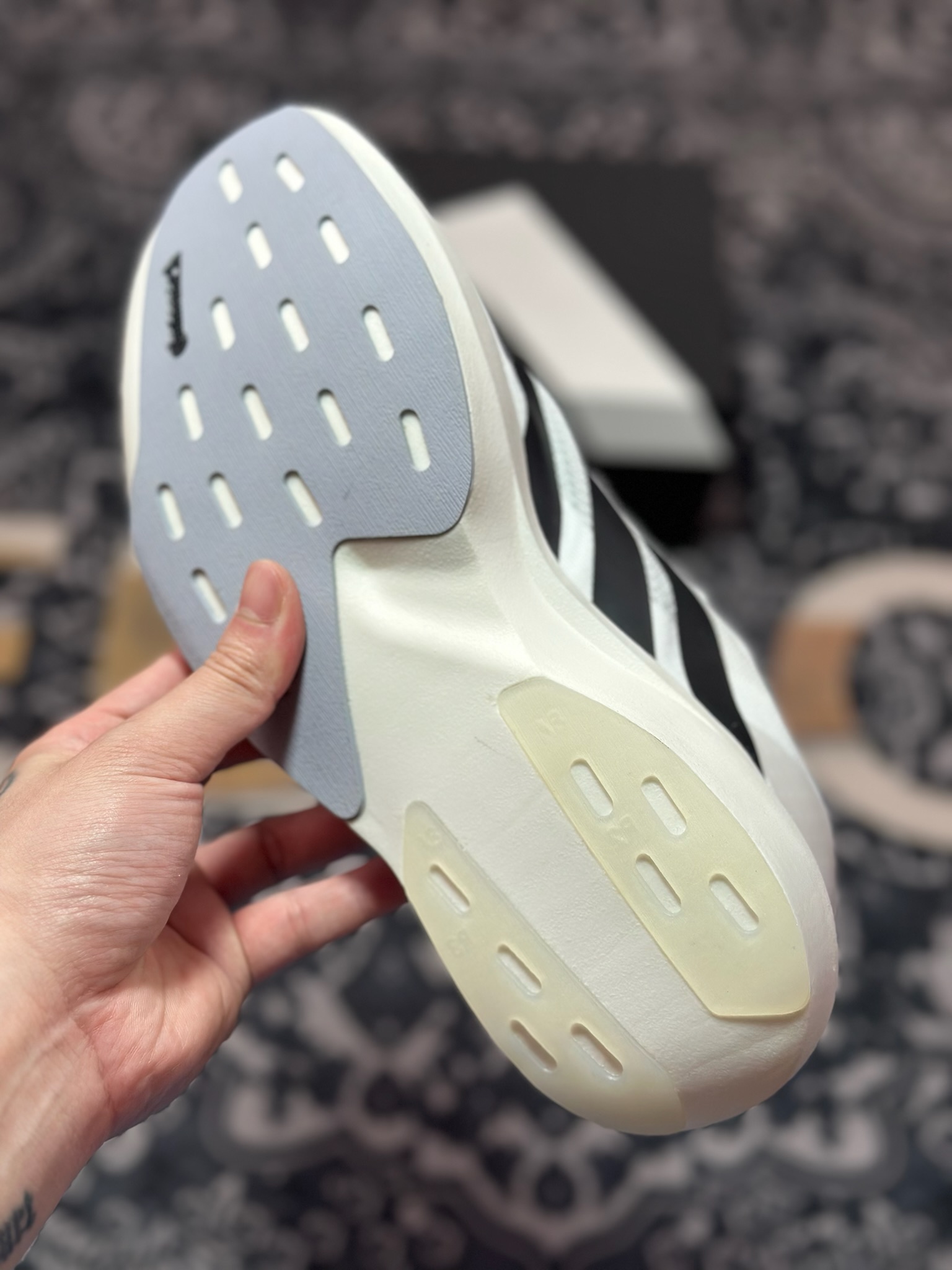 B2260 优选 原装级别 PK纯原 AD Adizero Evo SL M 白黑零度系列马拉松轻量竞速运动跑鞋黑白 JH6206