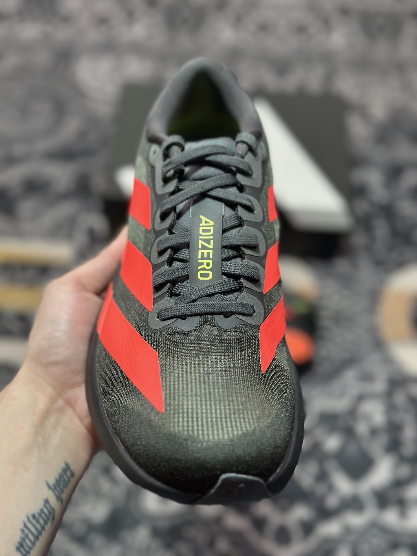 B2260 优选 原装级别 PK纯原 AD Adizero Evo SL M 白黑零度系列马拉松轻量竞速运动跑鞋黑白 JR3414