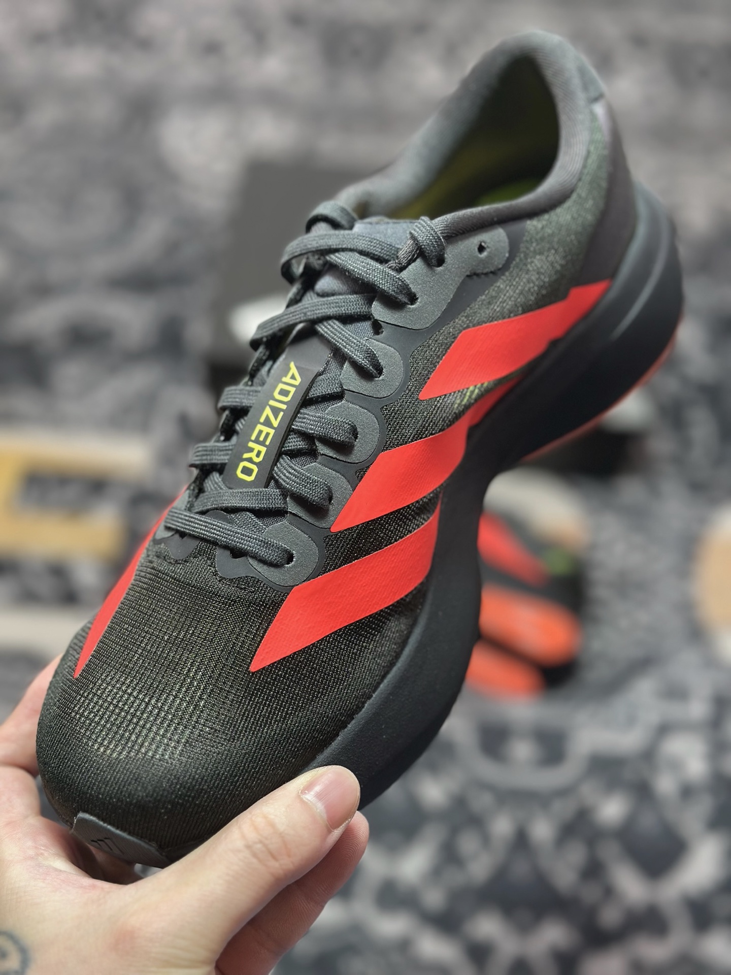 B2260 优选 原装级别 PK纯原 AD Adizero Evo SL M 白黑零度系列马拉松轻量竞速运动跑鞋黑白 JR3414