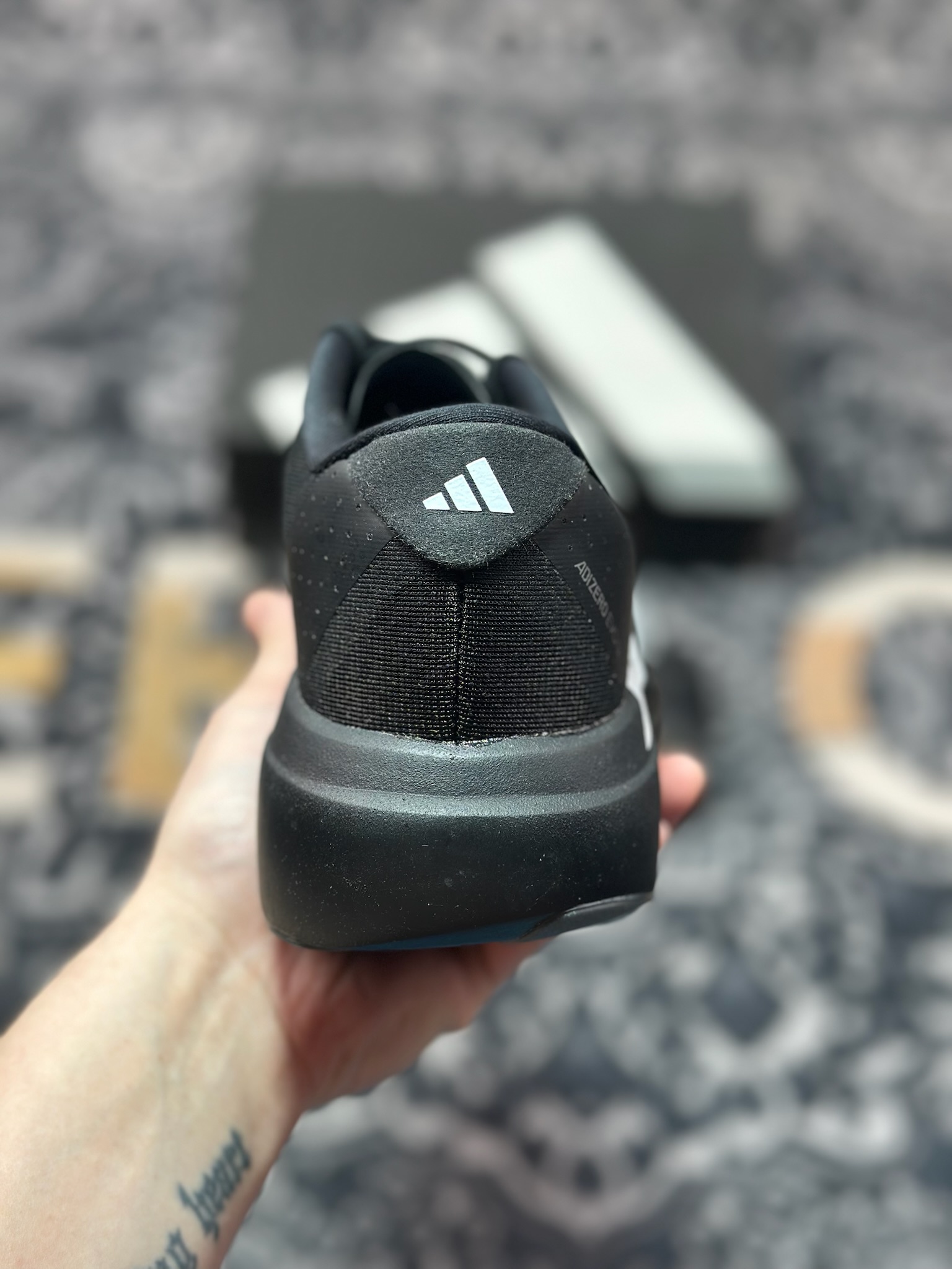 B2260 优选 原装级别 PK纯原 AD Adizero Evo SL M 白黑零度系列马拉松轻量竞速运动跑鞋黑白 JP7149