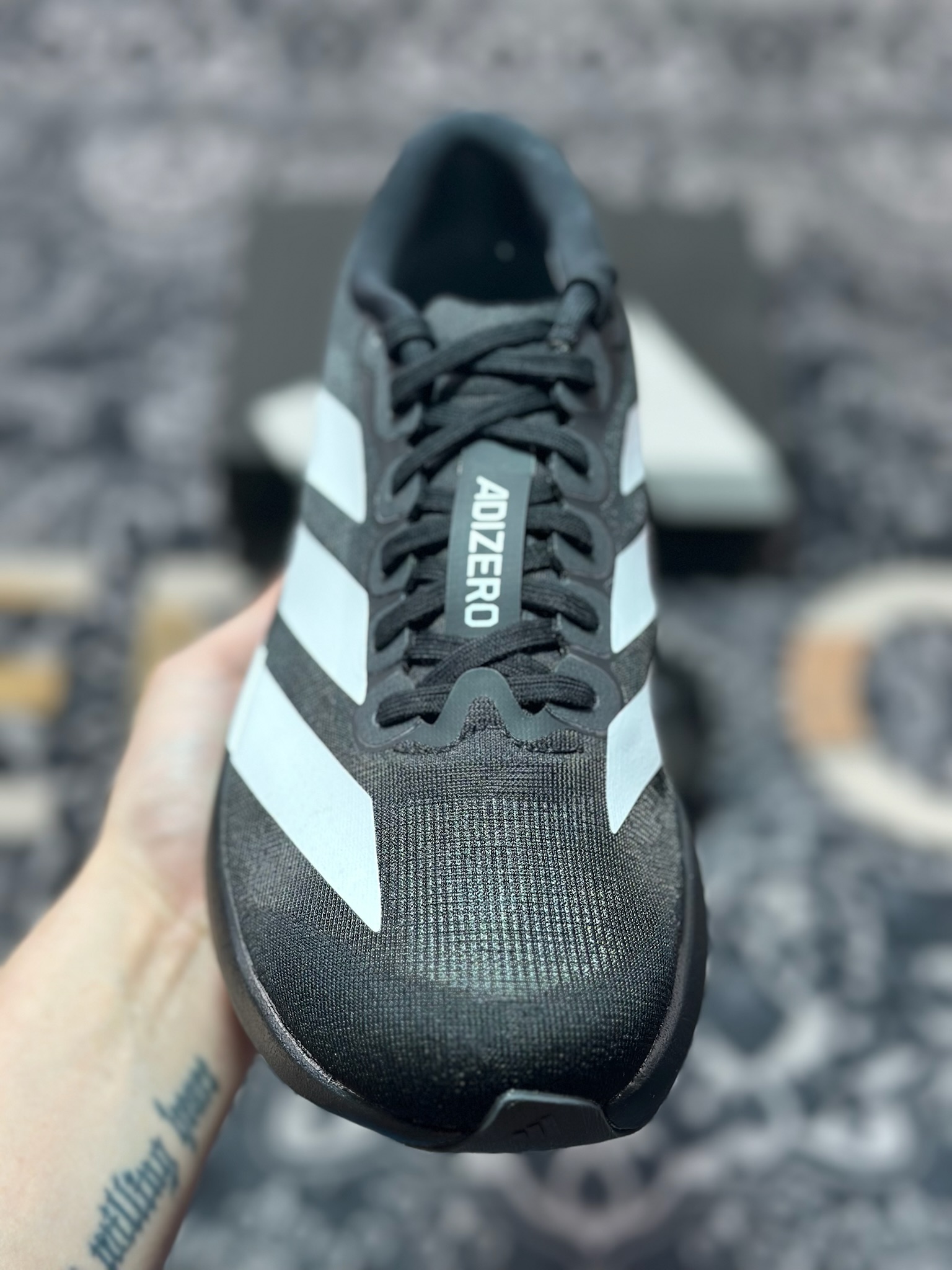 B2260 优选 原装级别 PK纯原 AD Adizero Evo SL M 白黑零度系列马拉松轻量竞速运动跑鞋黑白 JP7149