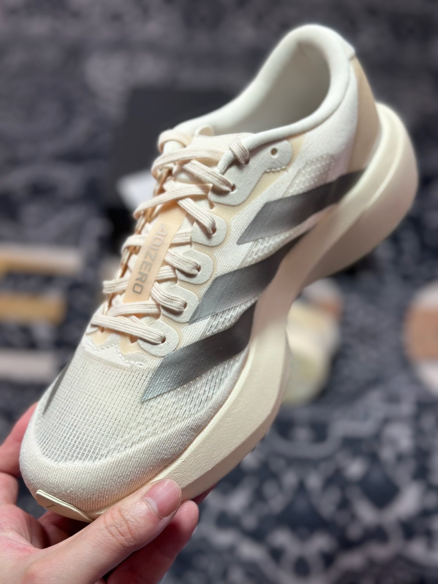 B2260 优选 原装级别 PK纯原 AD Adizero Evo SL M 白黑零度系列马拉松轻量竞速运动跑鞋黑白 JR5841