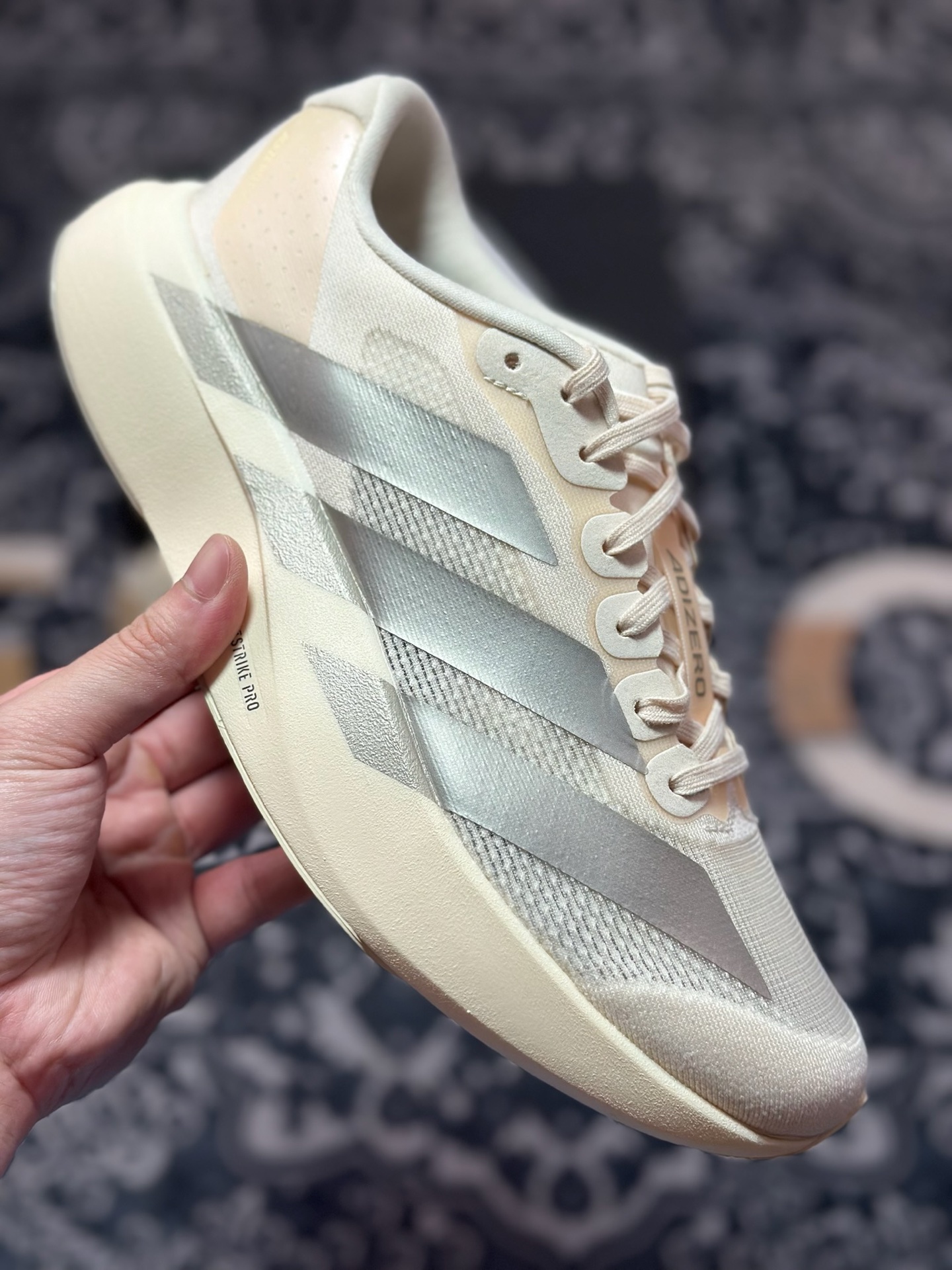 B2260 优选 原装级别 PK纯原 AD Adizero Evo SL M 白黑零度系列马拉松轻量竞速运动跑鞋黑白 JR5841