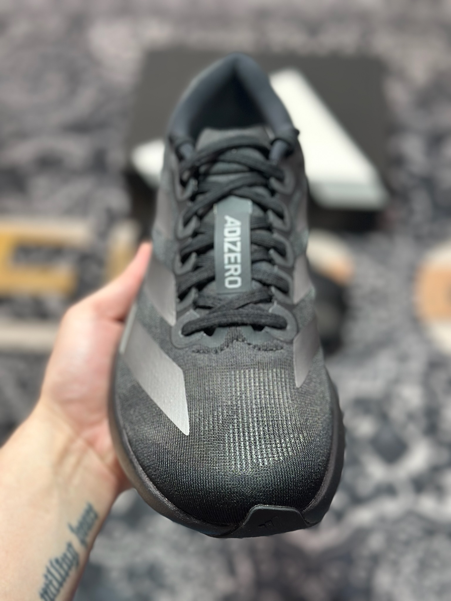 B2260 优选 原装级别 PK纯原 AD Adizero Evo SL M 白黑零度系列马拉松轻量竞速运动跑鞋黑白 JP7147