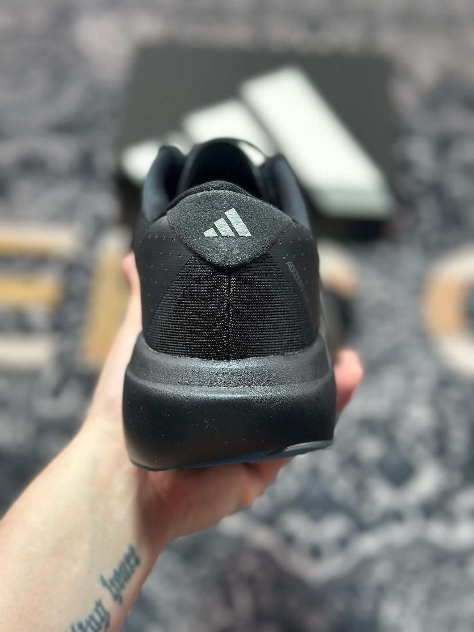 B2260 优选 原装级别 PK纯原 AD Adizero Evo SL M 白黑零度系列马拉松轻量竞速运动跑鞋黑白 JP7147