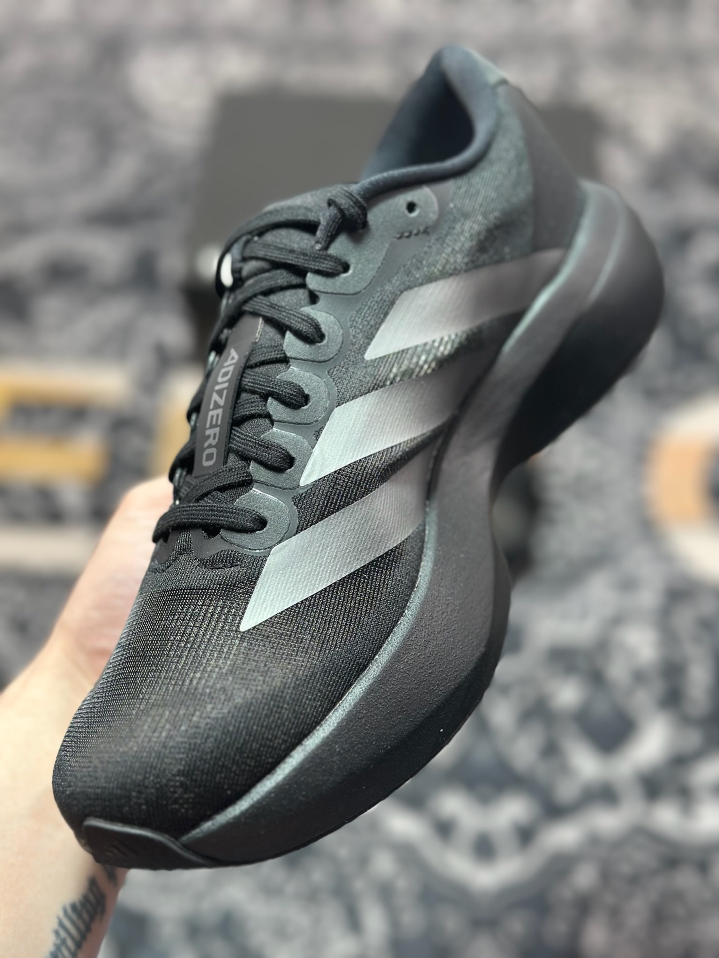 B2260 优选 原装级别 PK纯原 AD Adizero Evo SL M 白黑零度系列马拉松轻量竞速运动跑鞋黑白 JP7147