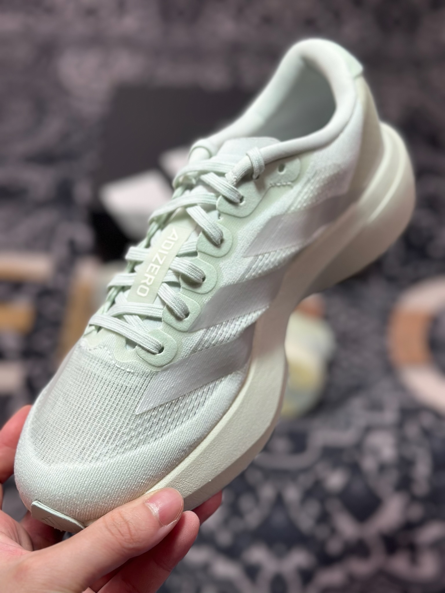 B2260 优选 原装级别 PK纯原 AD Adizero Evo SL M 白黑零度系列马拉松轻量竞速运动跑鞋黑白 JR5840