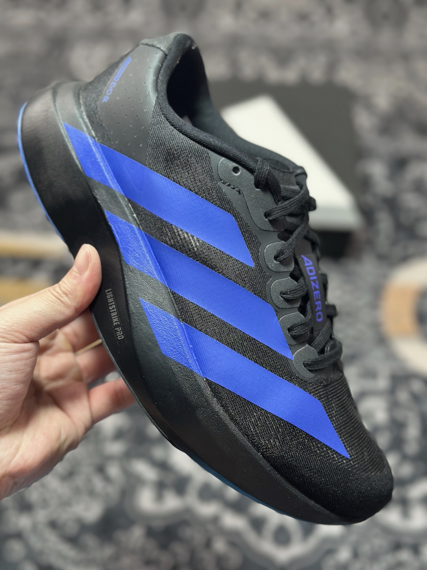 B2260 优选 原装级别 PK纯原 AD Adizero Evo SL M 白黑零度系列马拉松轻量竞速运动跑鞋黑白 JP7148