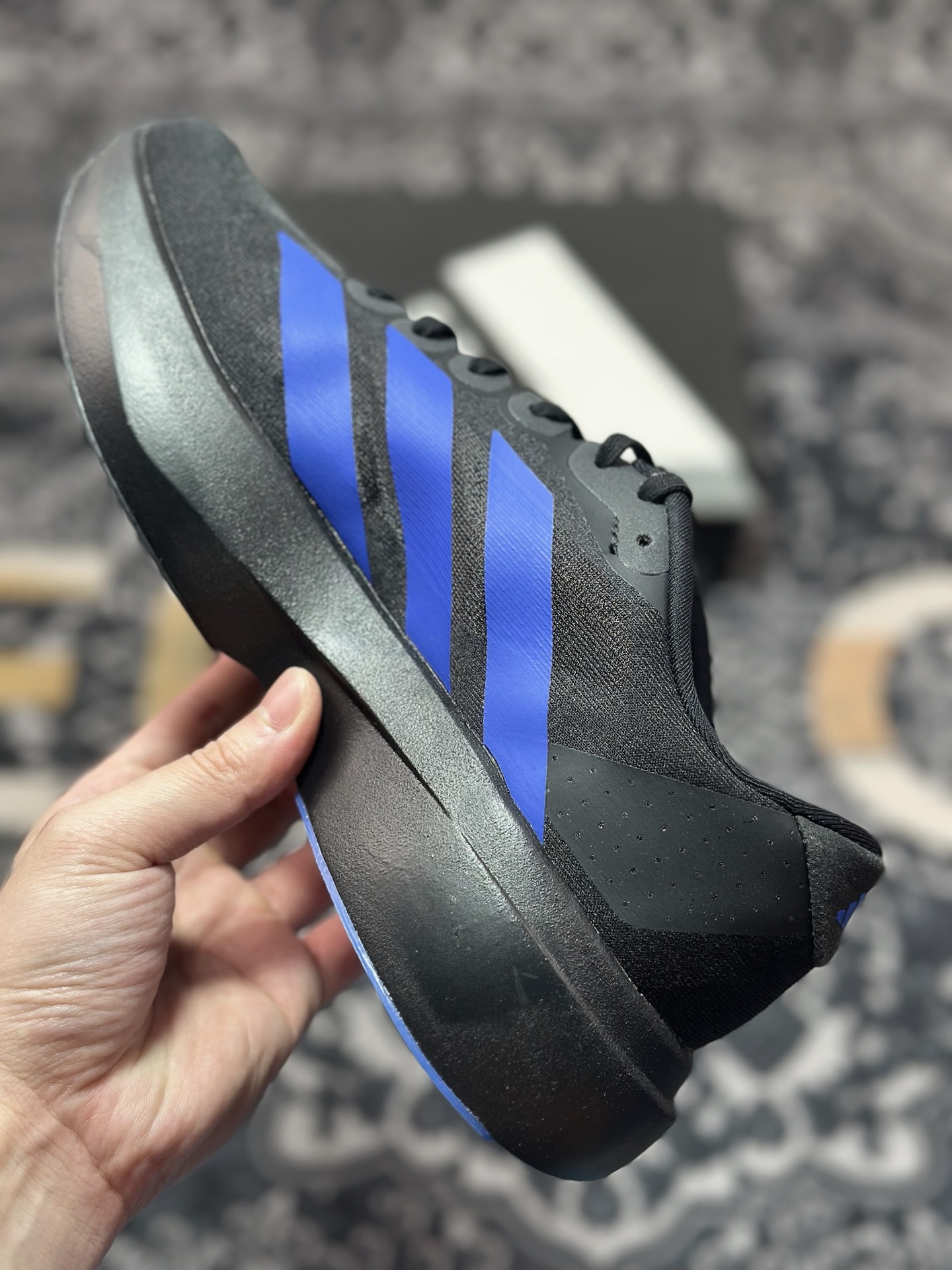 B2260 优选 原装级别 PK纯原 AD Adizero Evo SL M 白黑零度系列马拉松轻量竞速运动跑鞋黑白 JP7148