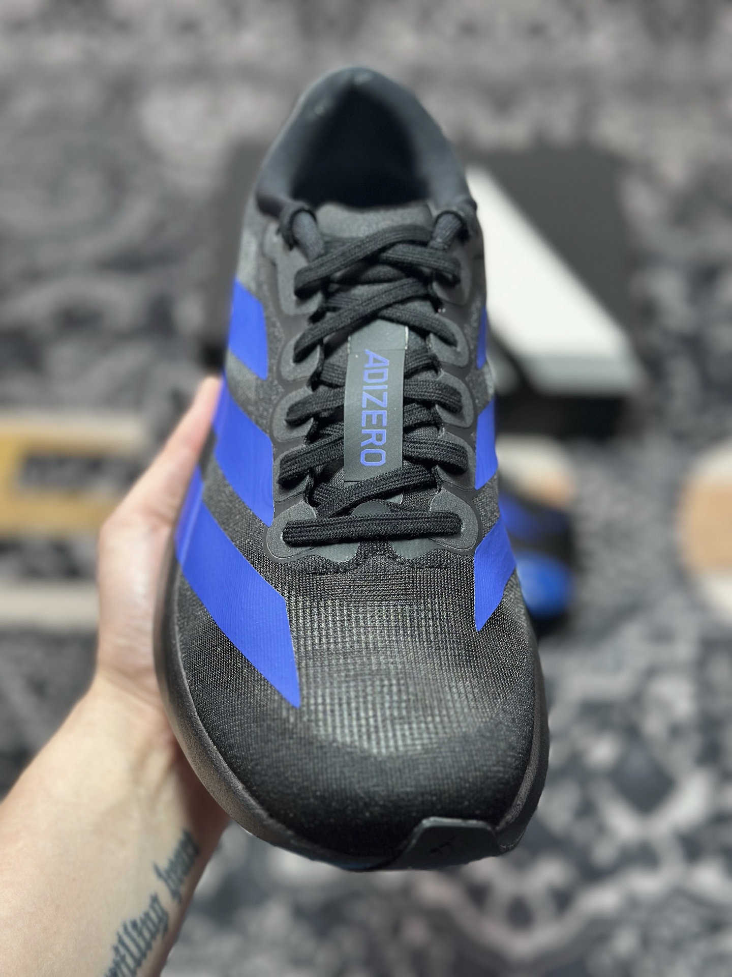B2260 优选 原装级别 PK纯原 AD Adizero Evo SL M 白黑零度系列马拉松轻量竞速运动跑鞋黑白 JP7148