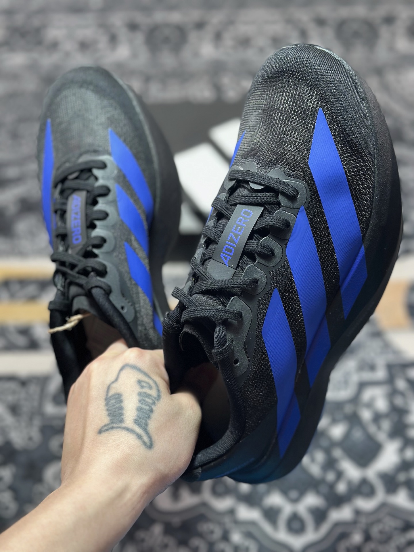 B2260 优选 原装级别 PK纯原 AD Adizero Evo SL M 白黑零度系列马拉松轻量竞速运动跑鞋黑白 JP7148