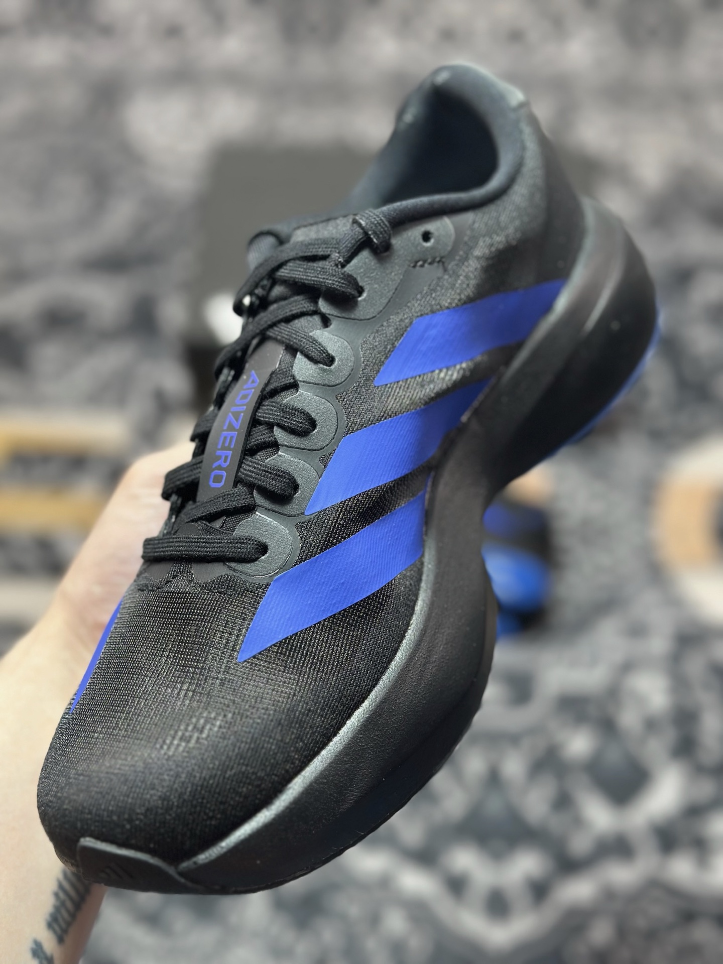 B2260 优选 原装级别 PK纯原 AD Adizero Evo SL M 白黑零度系列马拉松轻量竞速运动跑鞋黑白 JP7148