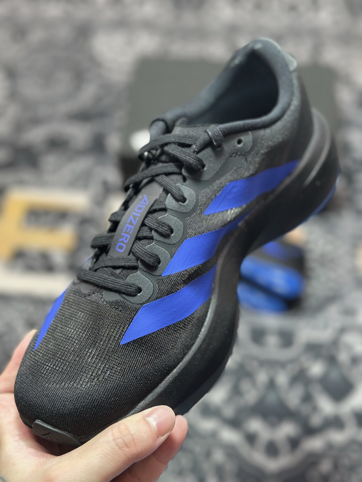 B2260 优选 原装级别 PK纯原 AD Adizero Evo SL M 白黑零度系列马拉松轻量竞速运动跑鞋黑白 JP7148
