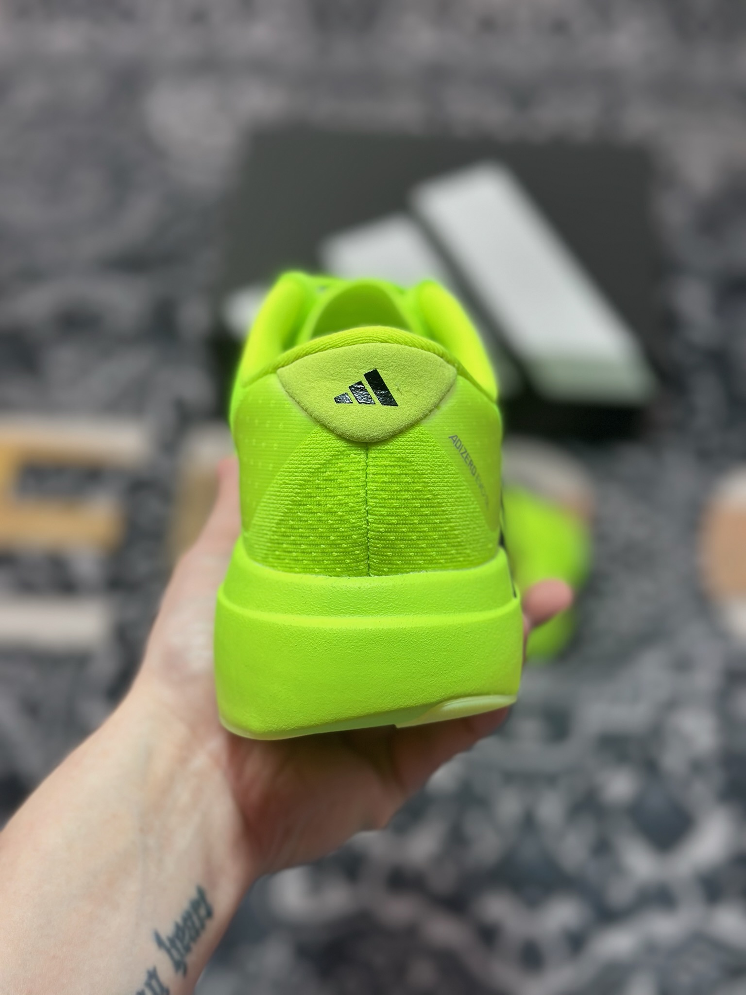 B2260 优选 原装级别 PK纯原 AD Adizero Evo SL M 白黑零度系列马拉松轻量竞速运动跑鞋黑白 JP3416