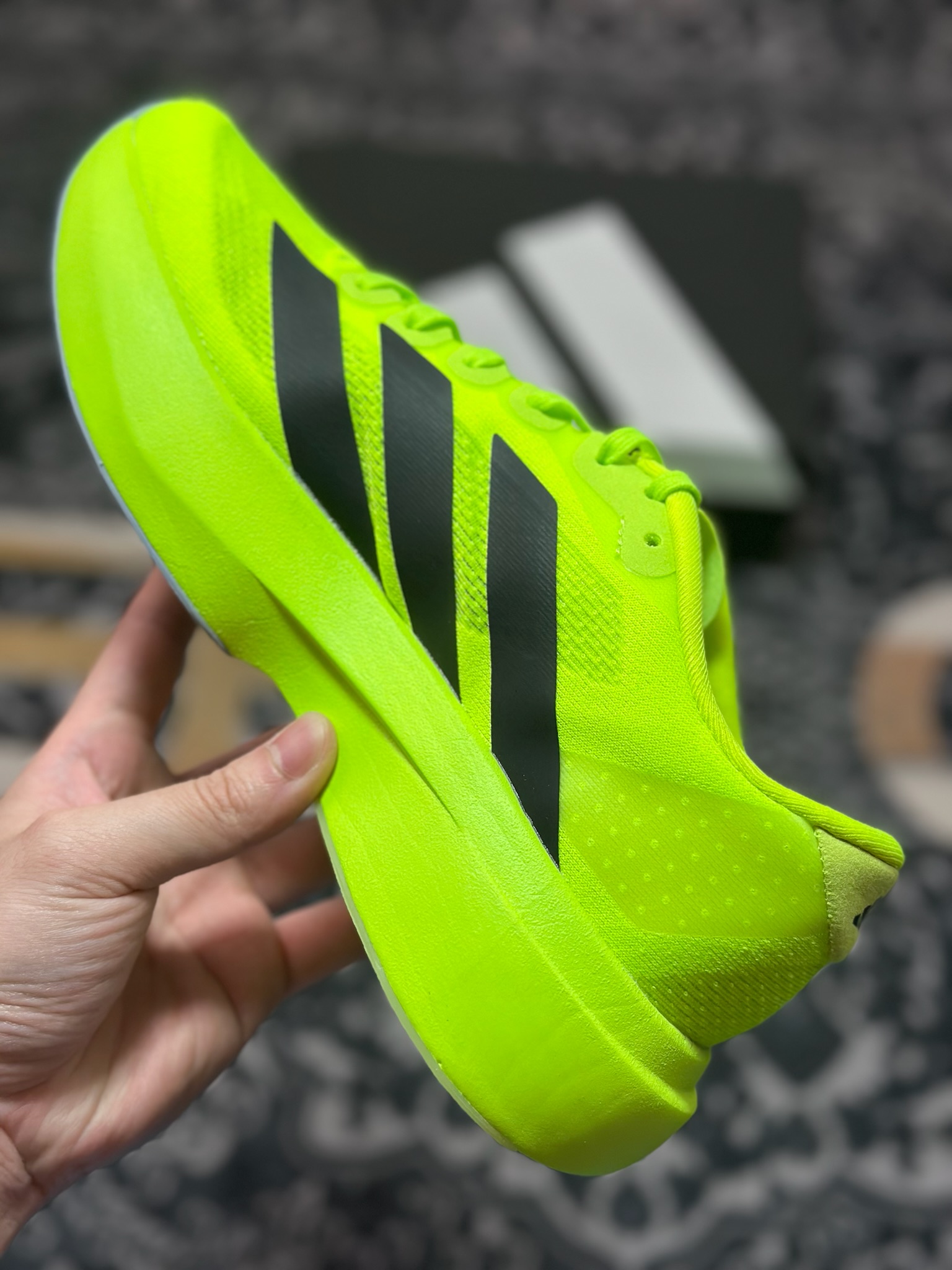 B2260 优选 原装级别 PK纯原 AD Adizero Evo SL M 白黑零度系列马拉松轻量竞速运动跑鞋黑白 JP3416
