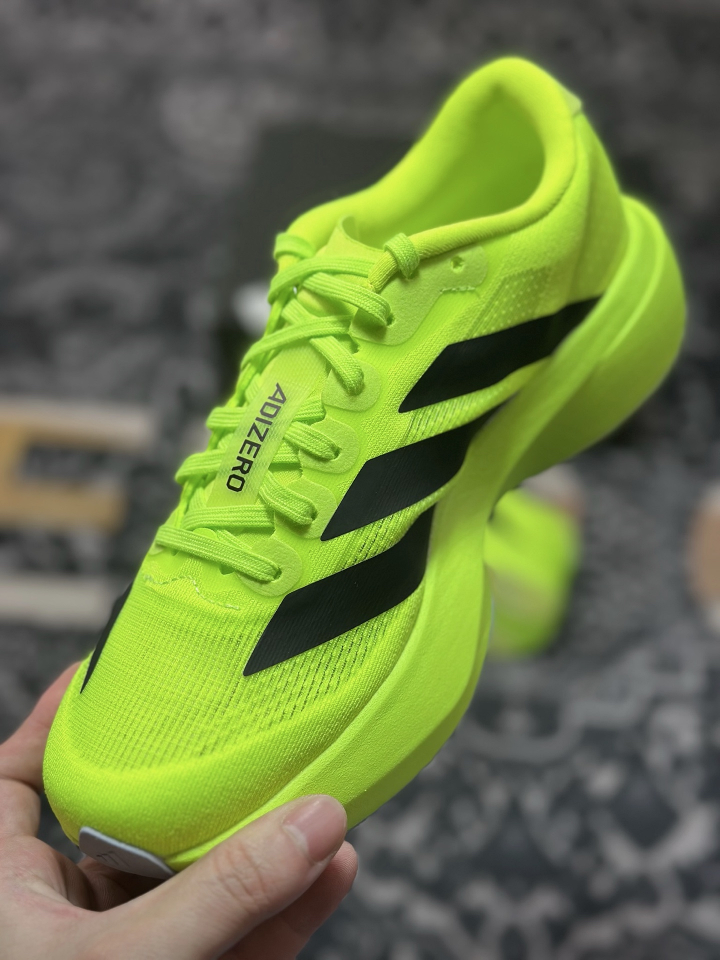 B2260 优选 原装级别 PK纯原 AD Adizero Evo SL M 白黑零度系列马拉松轻量竞速运动跑鞋黑白 JP3416