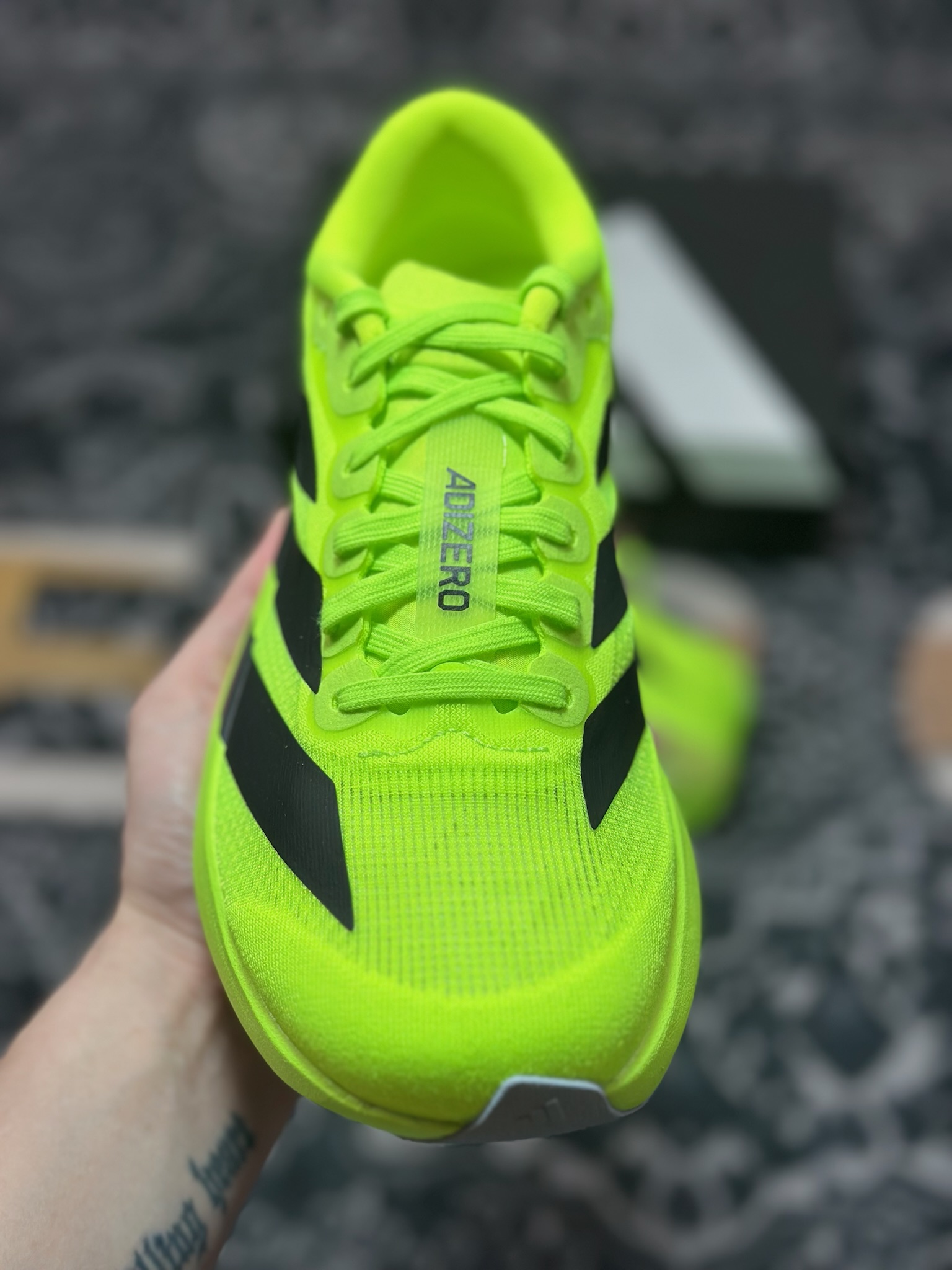 B2260 优选 原装级别 PK纯原 AD Adizero Evo SL M 白黑零度系列马拉松轻量竞速运动跑鞋黑白 JP3416