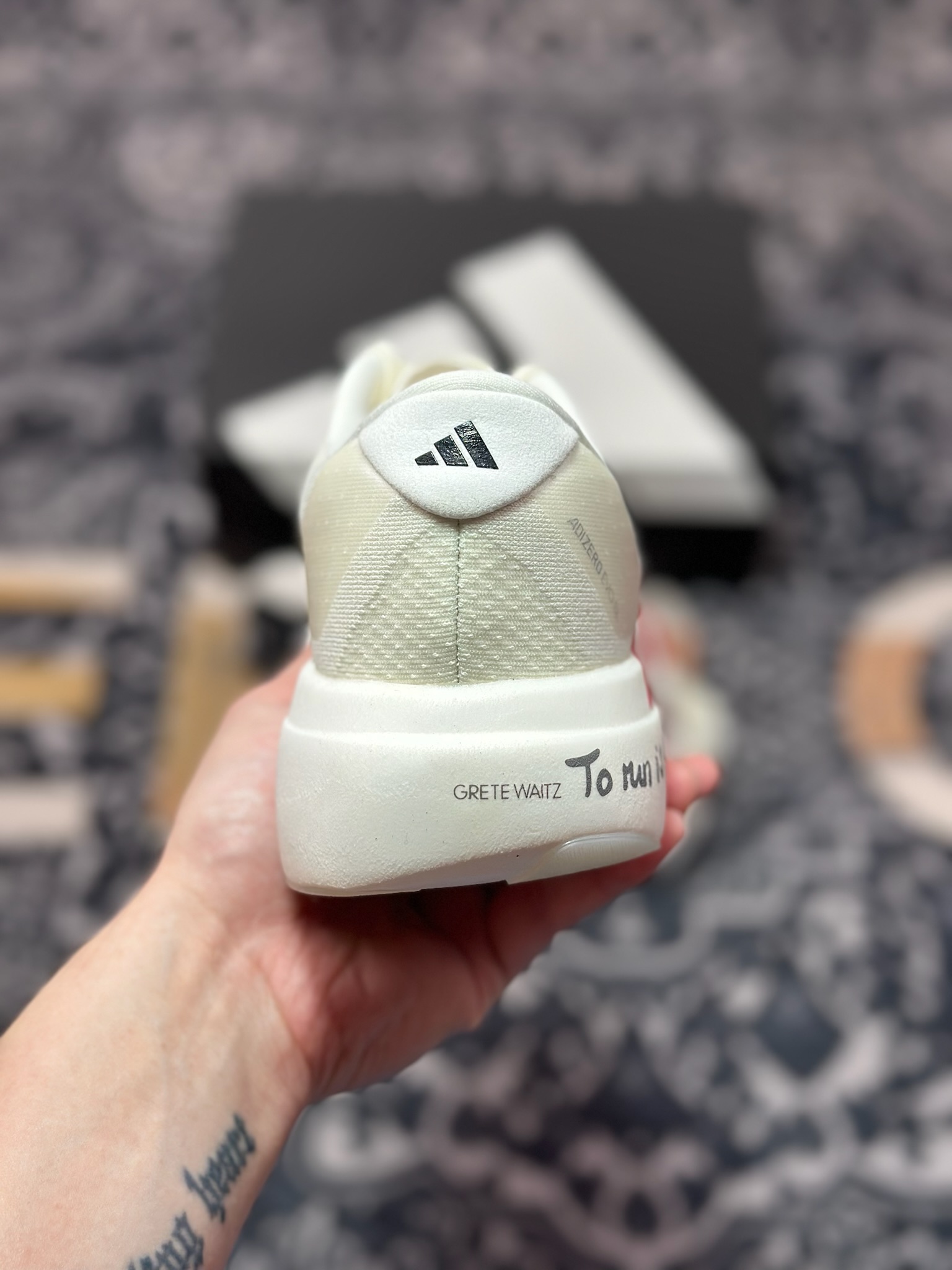 B2260 优选 原装级别 PK纯原 AD Adizero Evo SL M 白黑零度系列马拉松轻量竞速运动跑鞋黑白 JS1183