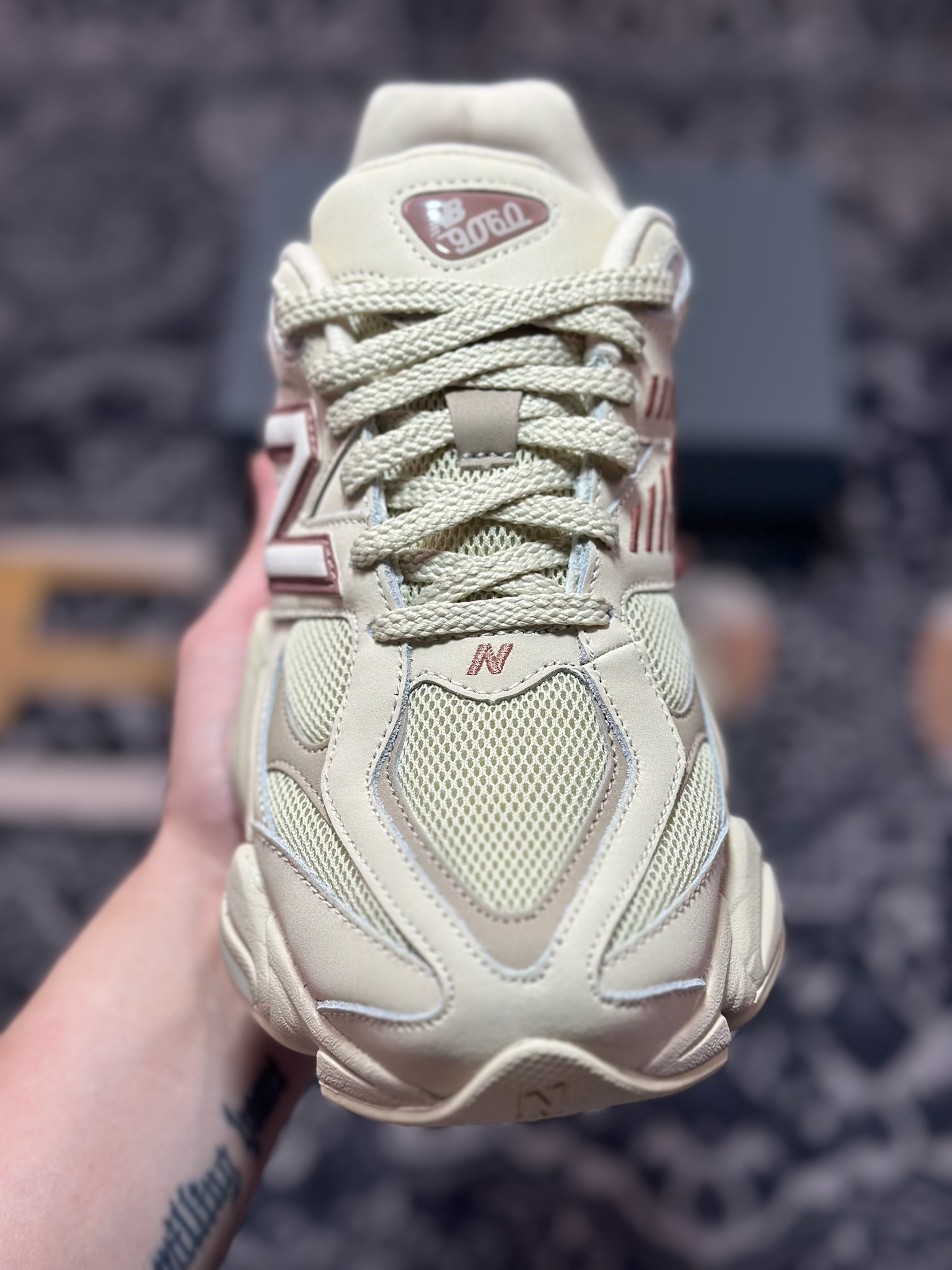 A8220 原装级别 New Balance NB9060 复古休闲运动杏白枣红 U9060ZGC