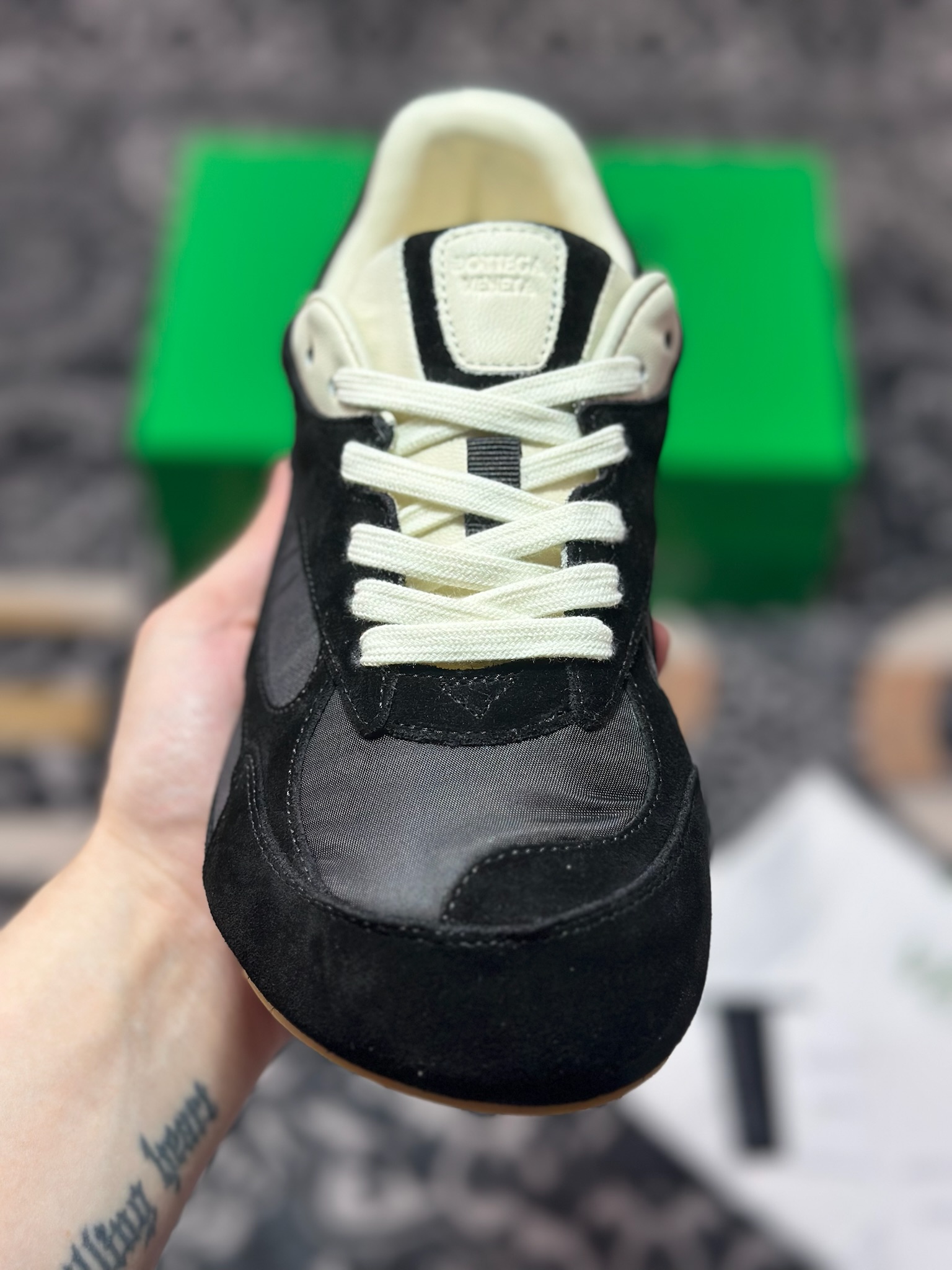 B9360 原装级别 Bottega Veneta 葆蝶家BV最新款Orbit Flash系列 情侣款 复古 芭蕾舞 休闲 运动鞋 跑步 阿甘鞋