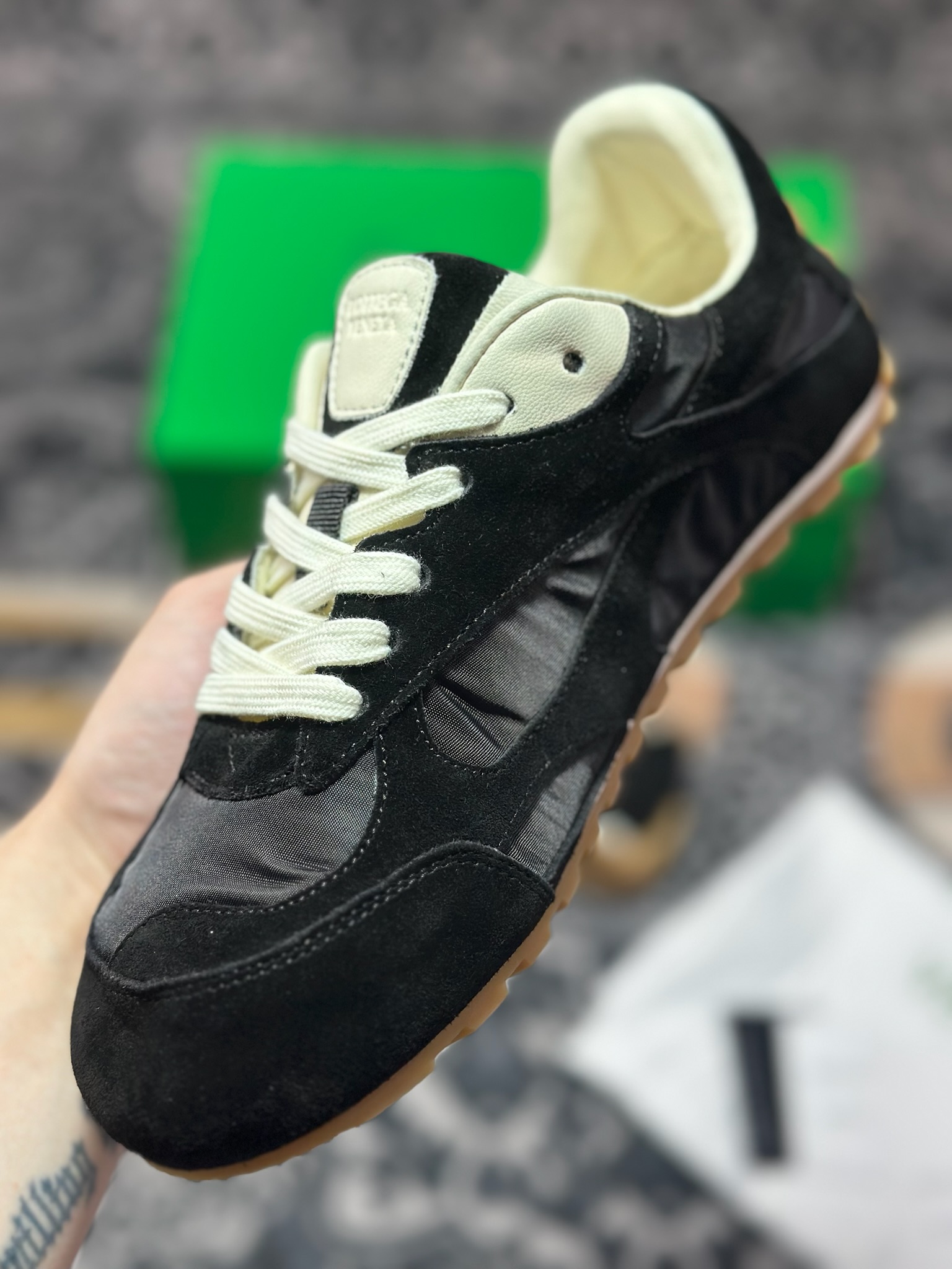 B9360 原装级别 Bottega Veneta 葆蝶家BV最新款Orbit Flash系列 情侣款 复古 芭蕾舞 休闲 运动鞋 跑步 阿甘鞋