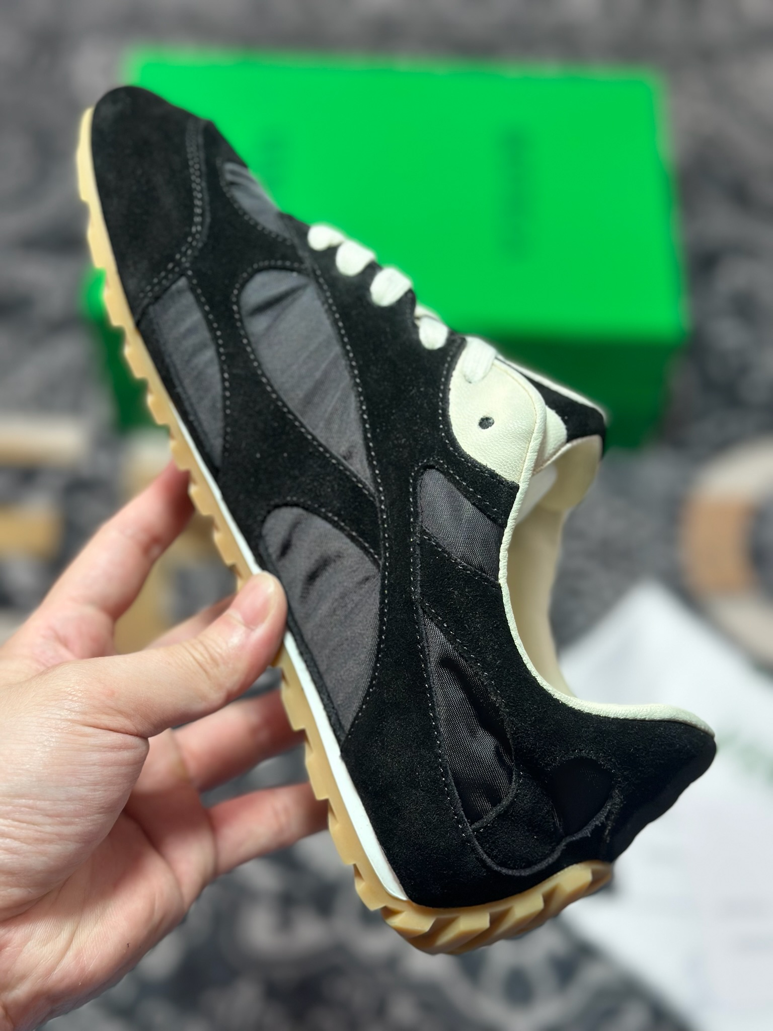 B9360 原装级别 Bottega Veneta 葆蝶家BV最新款Orbit Flash系列 情侣款 复古 芭蕾舞 休闲 运动鞋 跑步 阿甘鞋