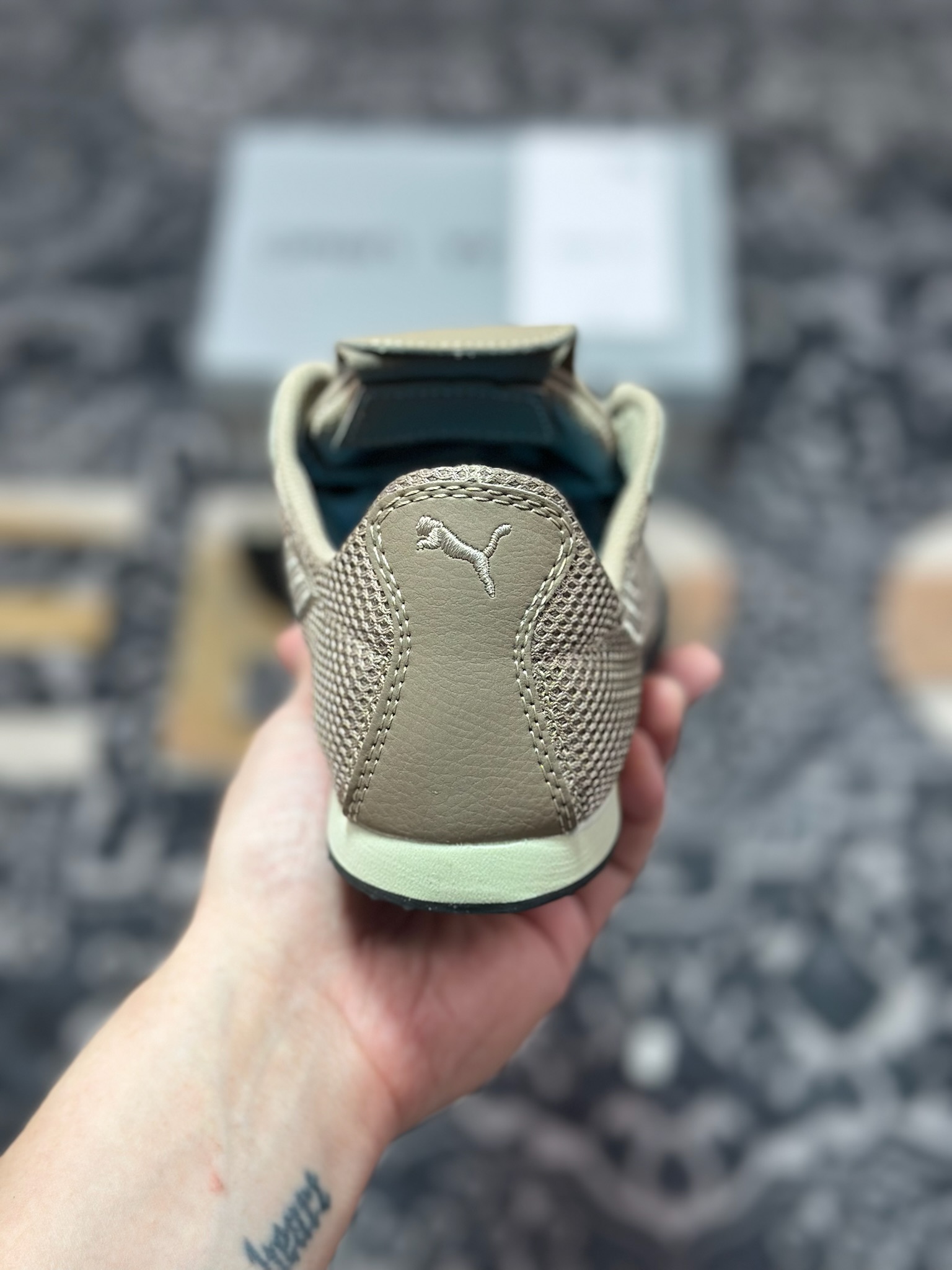 A4170 原装级别 Open Yy x Puma H-Street 褐色 联名款薄底低帮专业越野德训鞋 405046-02