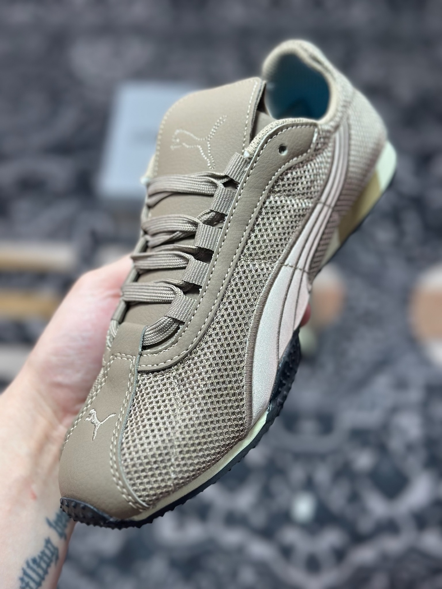 A4170 原装级别 Open Yy x Puma H-Street 褐色 联名款薄底低帮专业越野德训鞋 405046-02