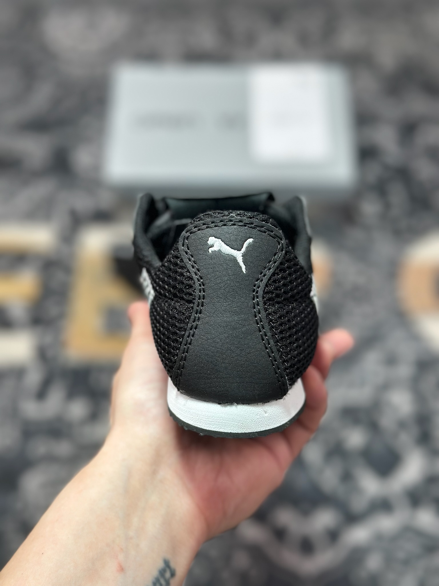 A4170 原装级别 Open Yy x Puma H-Street 黑色 联名款薄底低帮专业越野德训鞋 405046-04