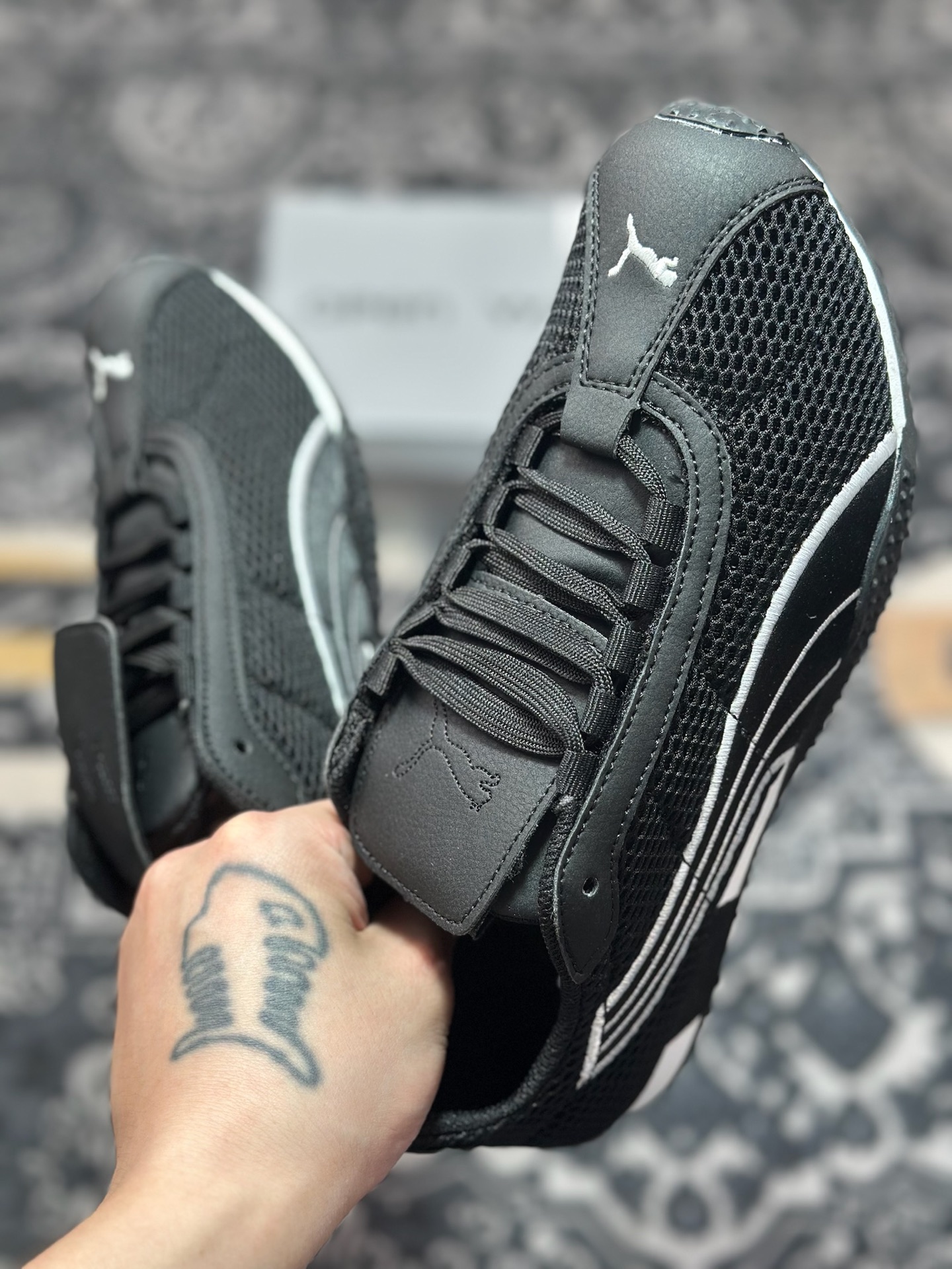 A4170 原装级别 Open Yy x Puma H-Street 黑色 联名款薄底低帮专业越野德训鞋 405046-04