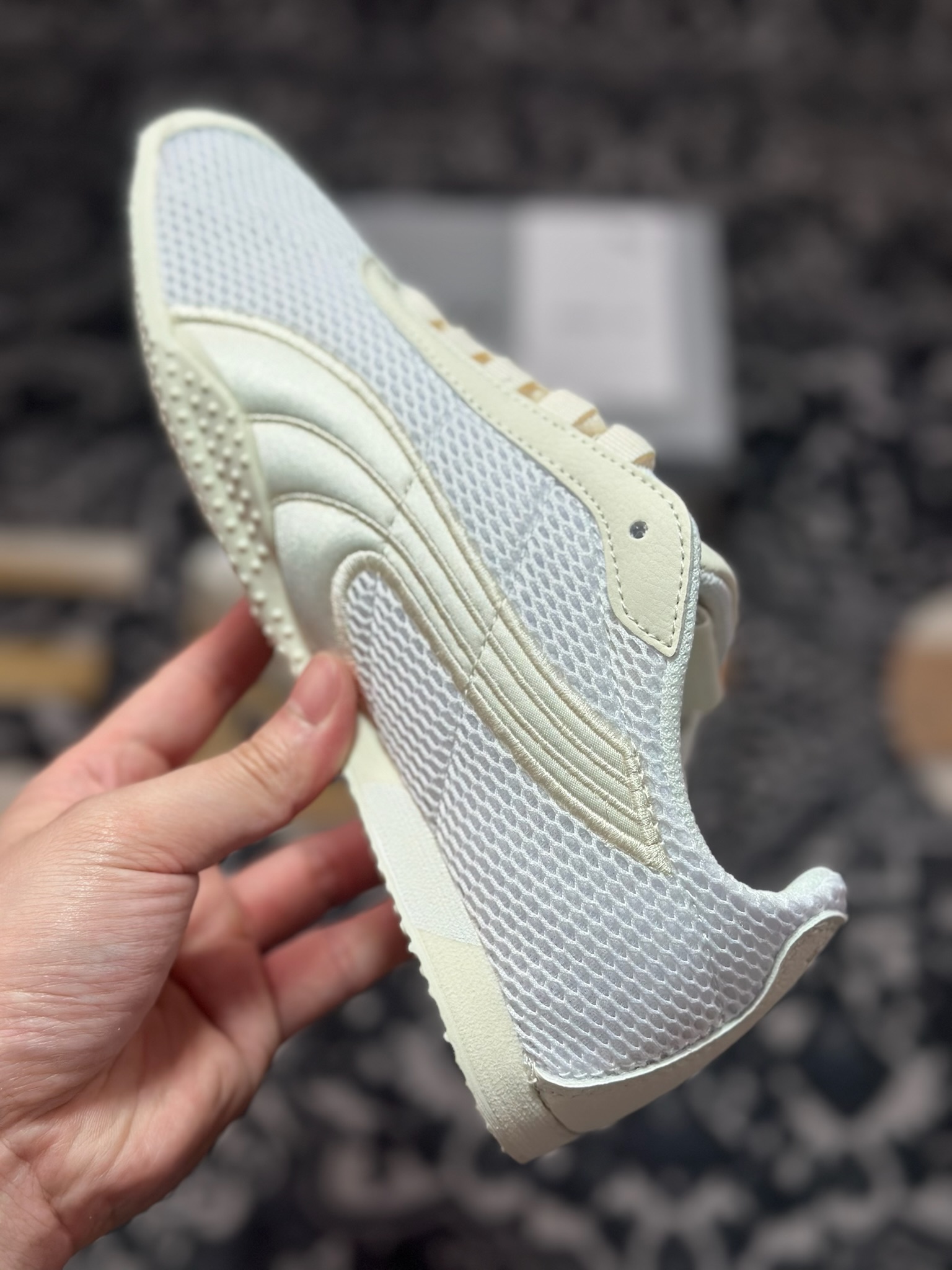 A4170 原装级别 Open Yy x Puma H-Street 米白 联名款薄底低帮专业越野德训鞋 405046-01