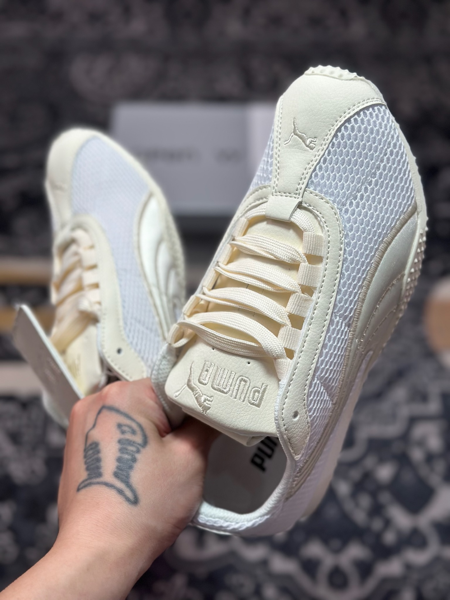 A4170 原装级别 Open Yy x Puma H-Street 米白 联名款薄底低帮专业越野德训鞋 405046-01