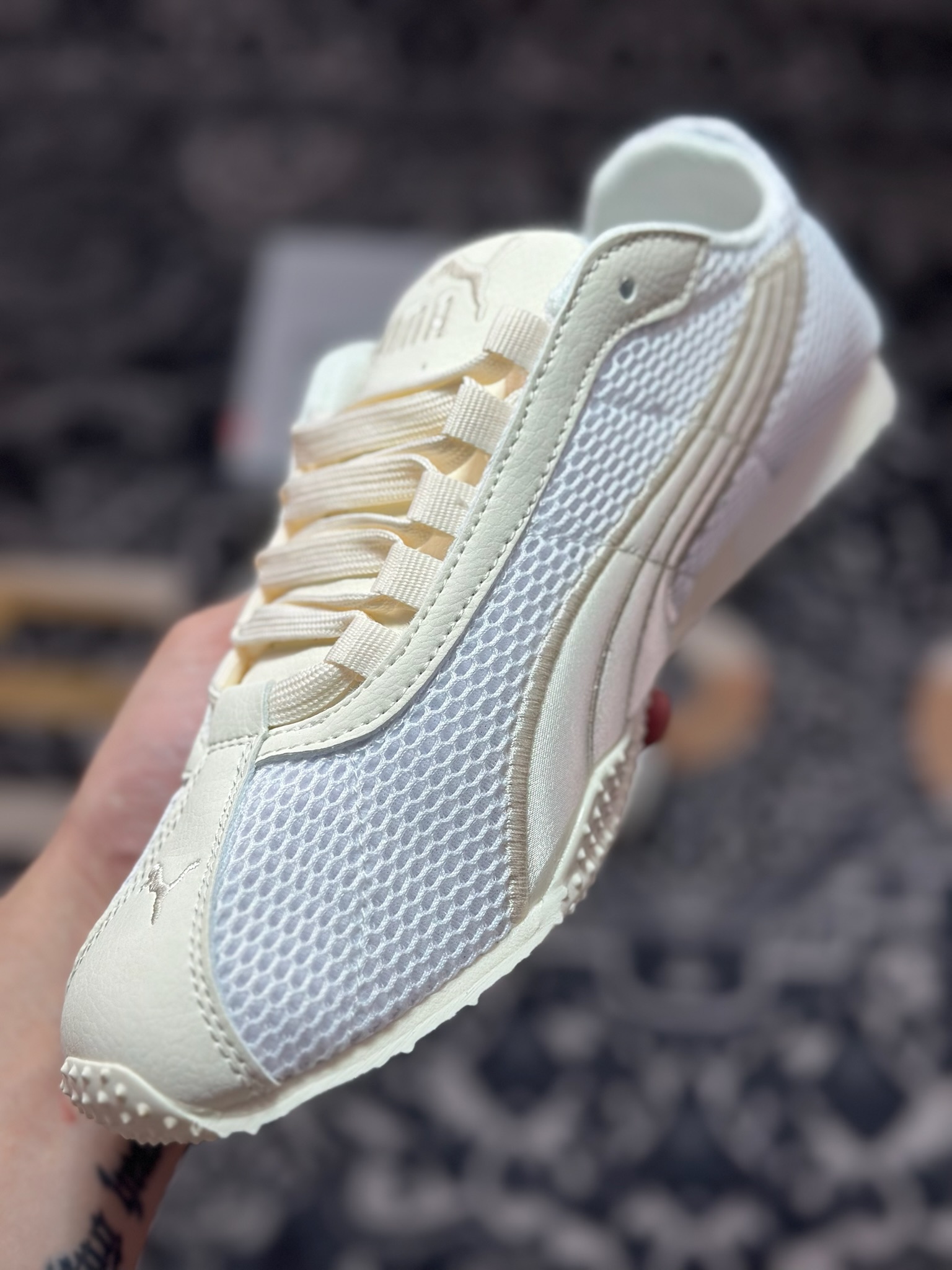 A4170 原装级别 Open Yy x Puma H-Street 米白 联名款薄底低帮专业越野德训鞋 405046-01