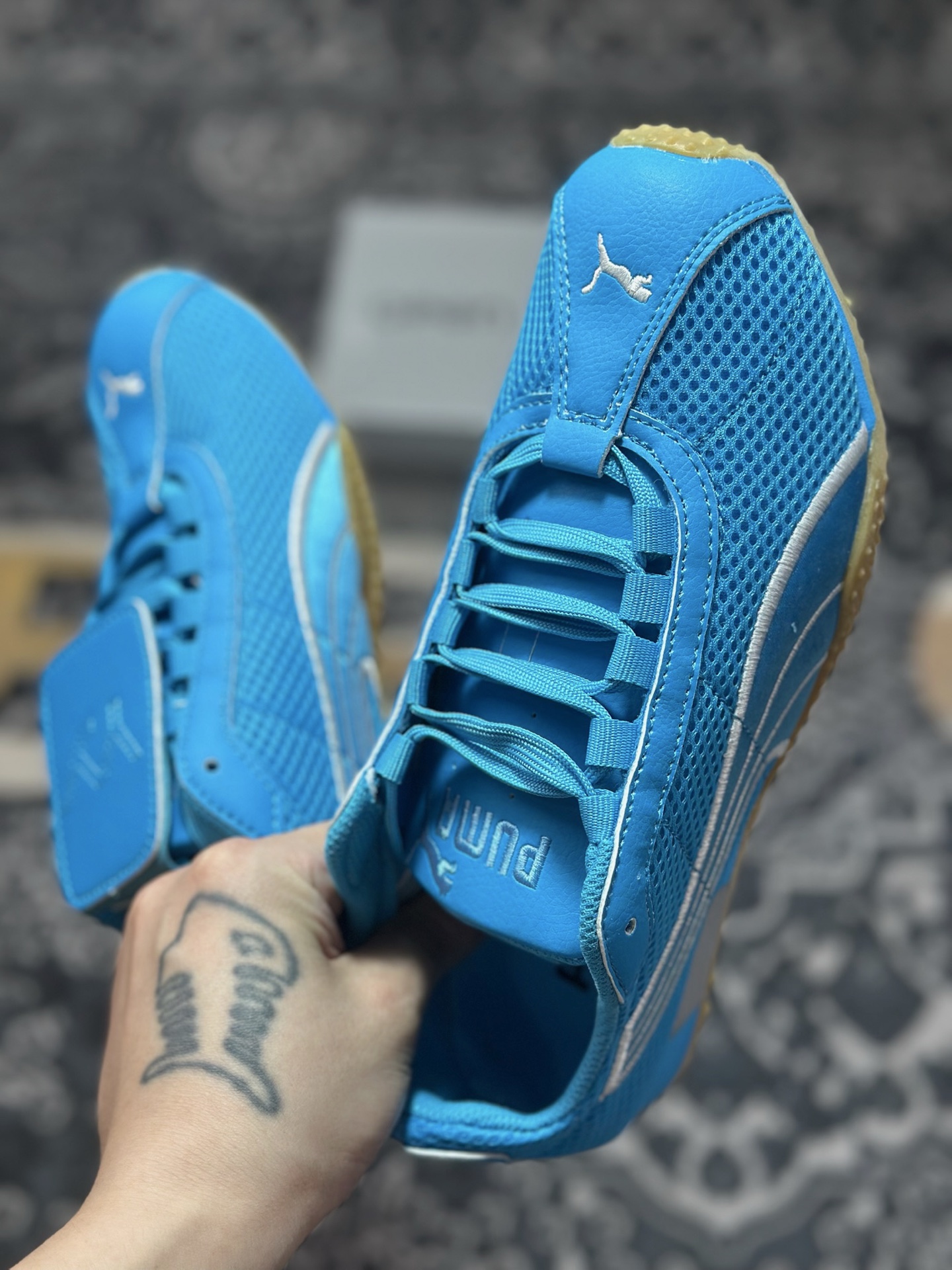 A4170 原装级别 Open Yy x Puma H-Street 宝蓝 联名款薄底低帮专业越野德训鞋 405046-03