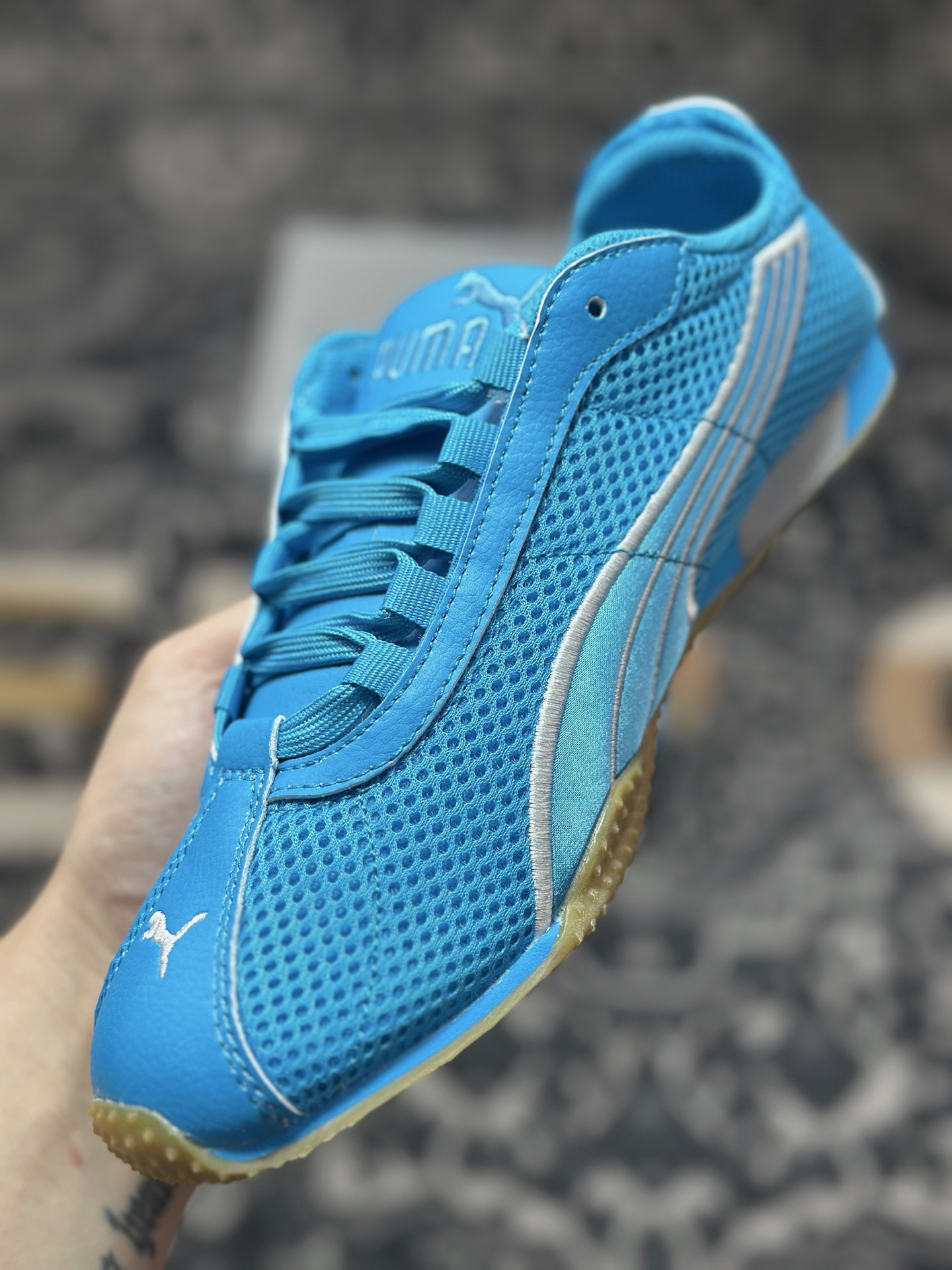 A4170 原装级别 Open Yy x Puma H-Street 宝蓝 联名款薄底低帮专业越野德训鞋 405046-03