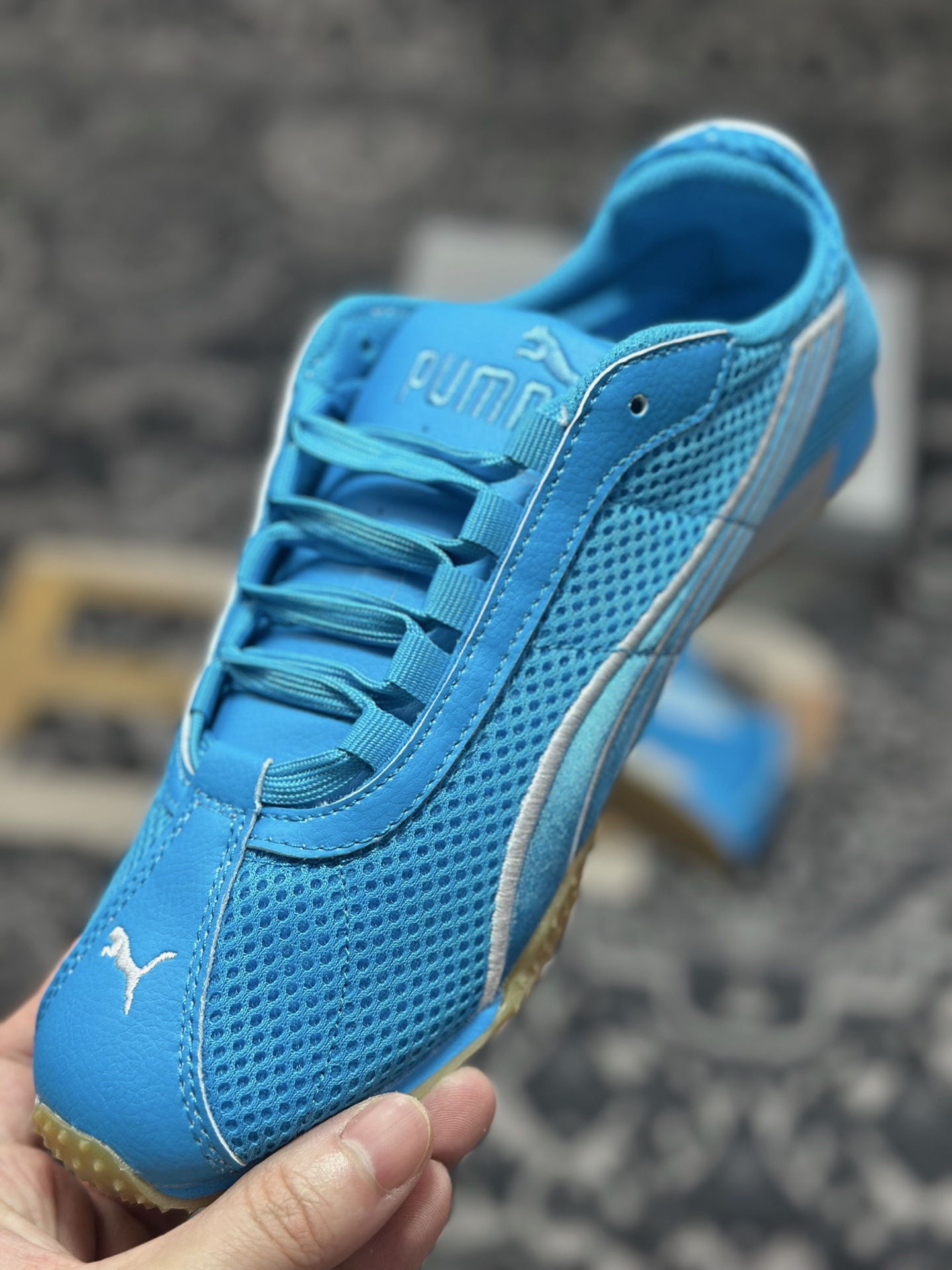 A4170 原装级别 Open Yy x Puma H-Street 宝蓝 联名款薄底低帮专业越野德训鞋 405046-03