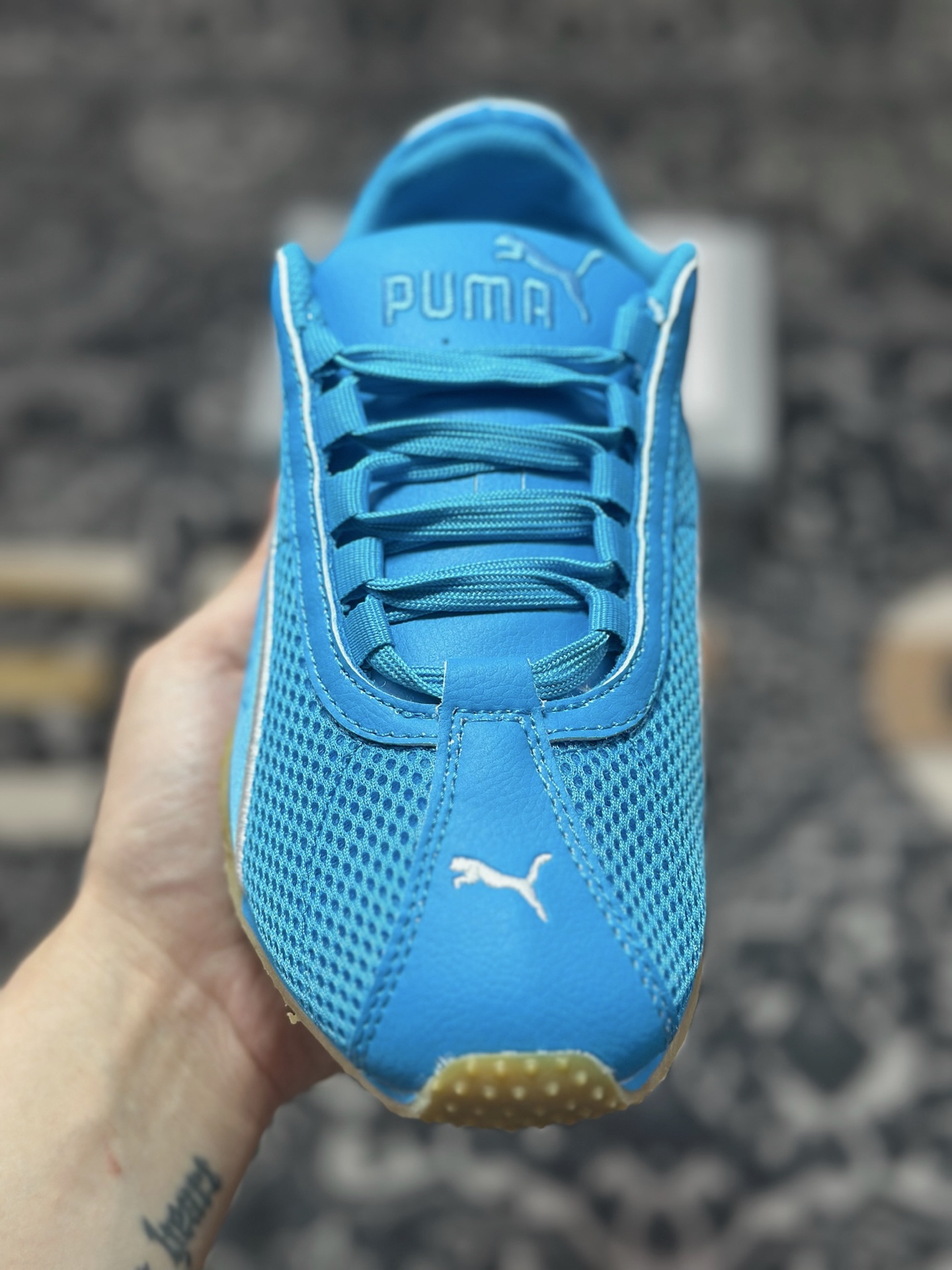 A4170 原装级别 Open Yy x Puma H-Street 宝蓝 联名款薄底低帮专业越野德训鞋 405046-03