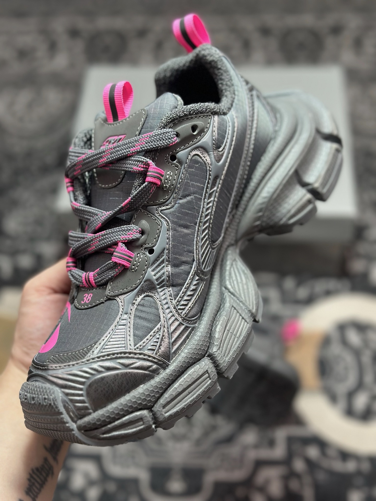 C0350 优选 原装级别Balenciaga 巴黎世家 3XL 做旧复古老爹鞋 734731 巴黎世家十代