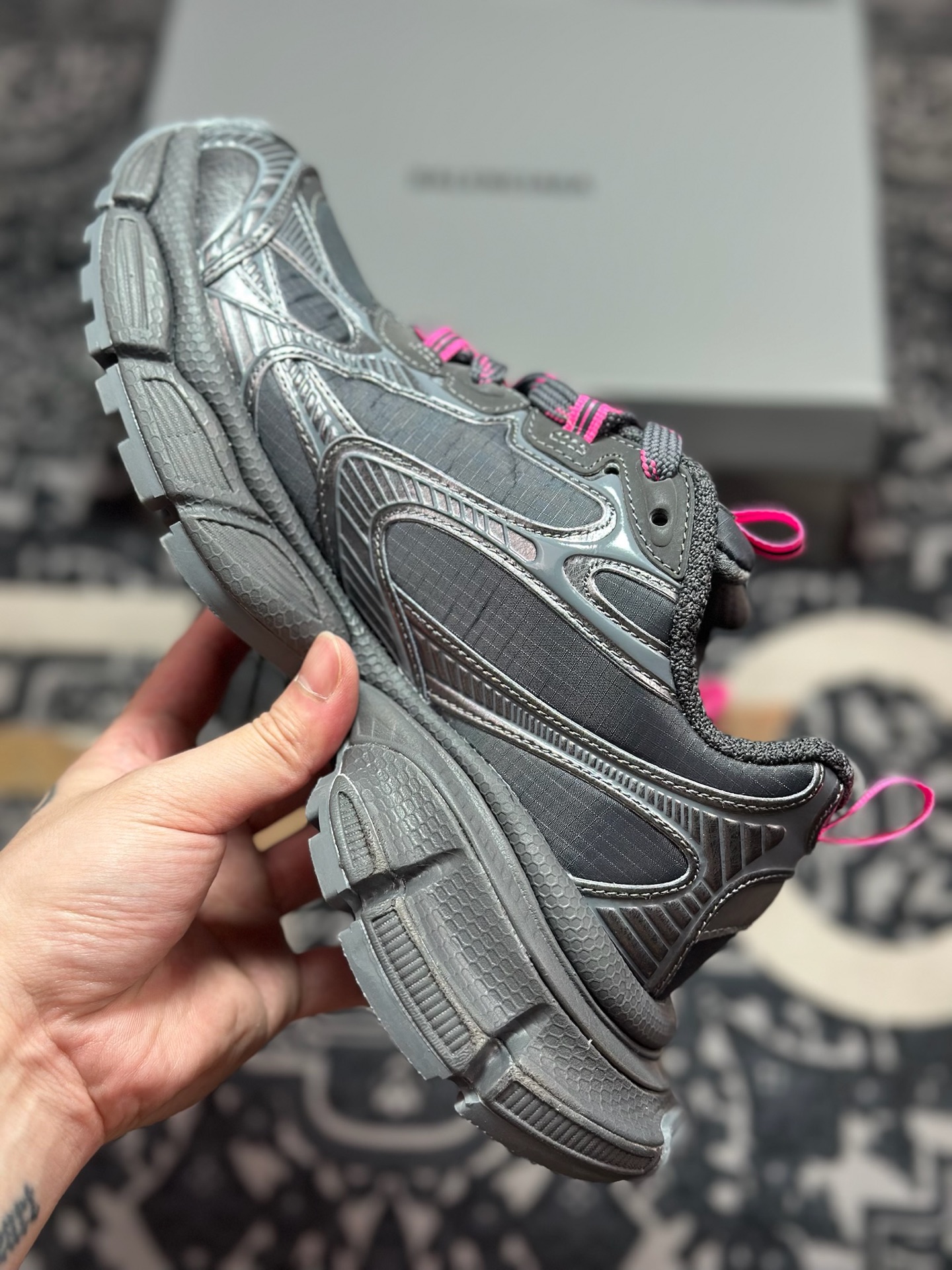 C0350 优选 原装级别Balenciaga 巴黎世家 3XL 做旧复古老爹鞋 734731 巴黎世家十代