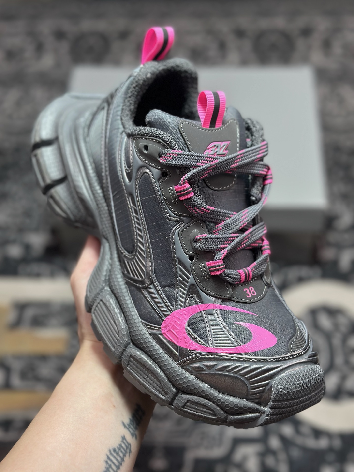 C0350 优选 原装级别Balenciaga 巴黎世家 3XL 做旧复古老爹鞋 734731 巴黎世家十代