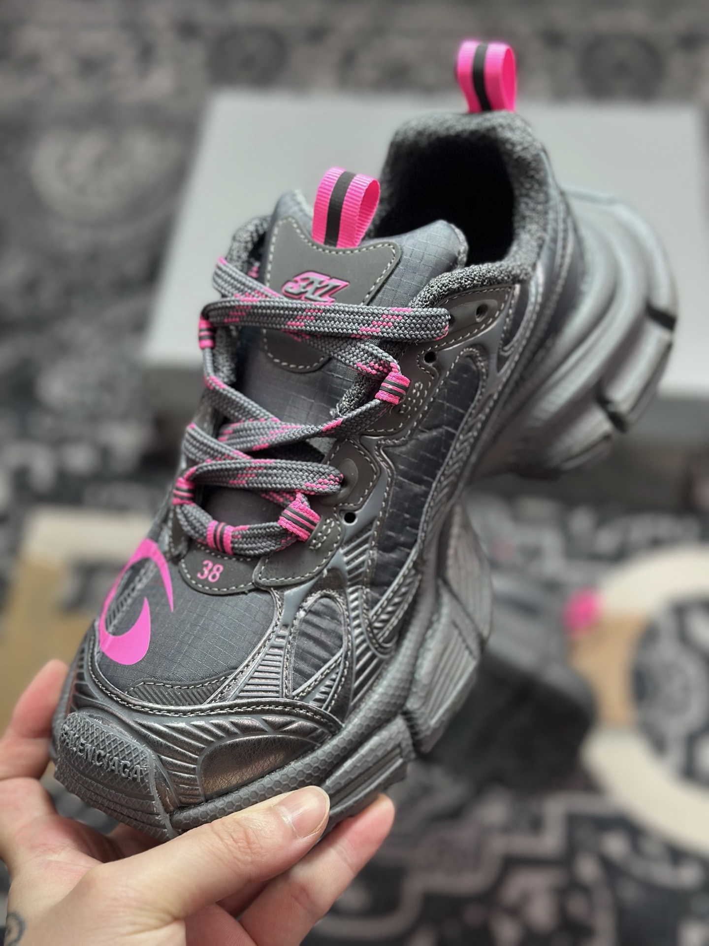 C0350 优选 原装级别Balenciaga 巴黎世家 3XL 做旧复古老爹鞋 734731 巴黎世家十代