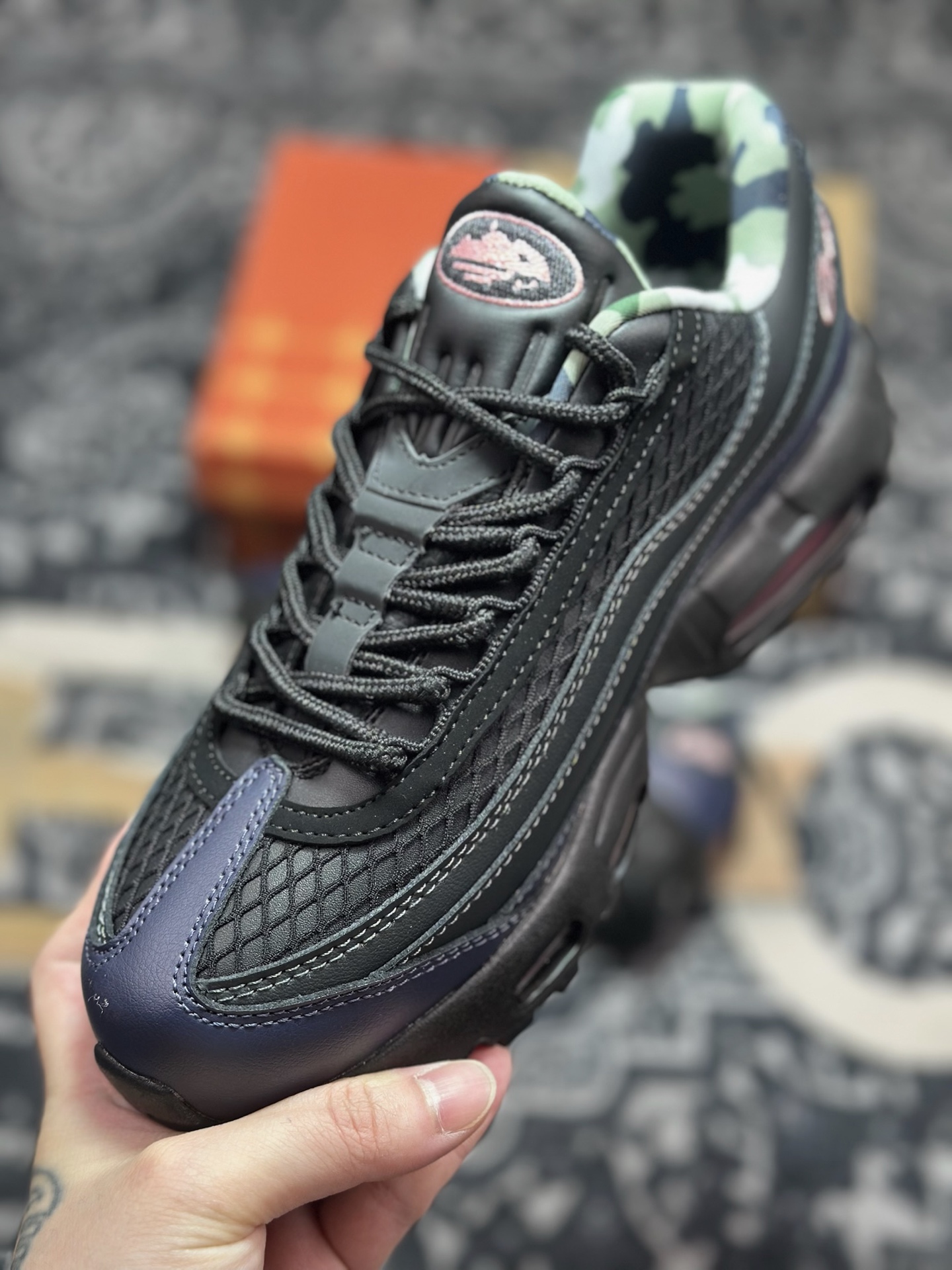 A820 Corteiz x NK Air Max 95 黑蓝粉 FB2709-001-Chinese UA Cheap High Quatity Brand Clothes Bags handbags Sneakers wholesale wholesaler seller from China Factory suppliers Fashion Clothing Shoes best Quality Beautiful Price A820 Corteiz x NK Air Max 95 黑蓝粉 FB2709-001