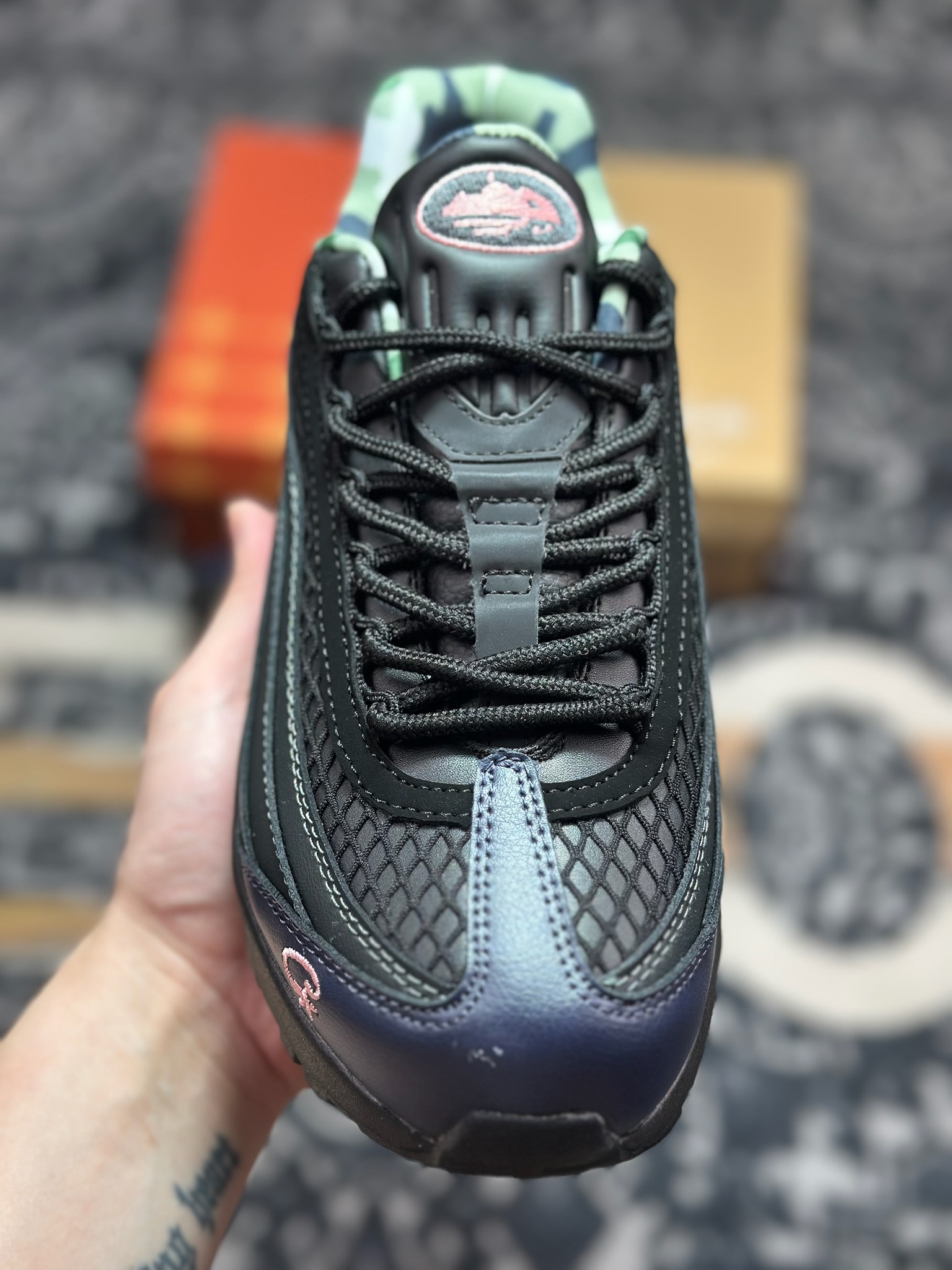 A820 Corteiz x NK Air Max 95 黑蓝粉 FB2709-001-Chinese UA Cheap High Quatity Brand Clothes Bags handbags Sneakers wholesale wholesaler seller from China Factory suppliers Fashion Clothing Shoes best Quality Beautiful Price A820 Corteiz x NK Air Max 95 黑蓝粉 FB2709-001