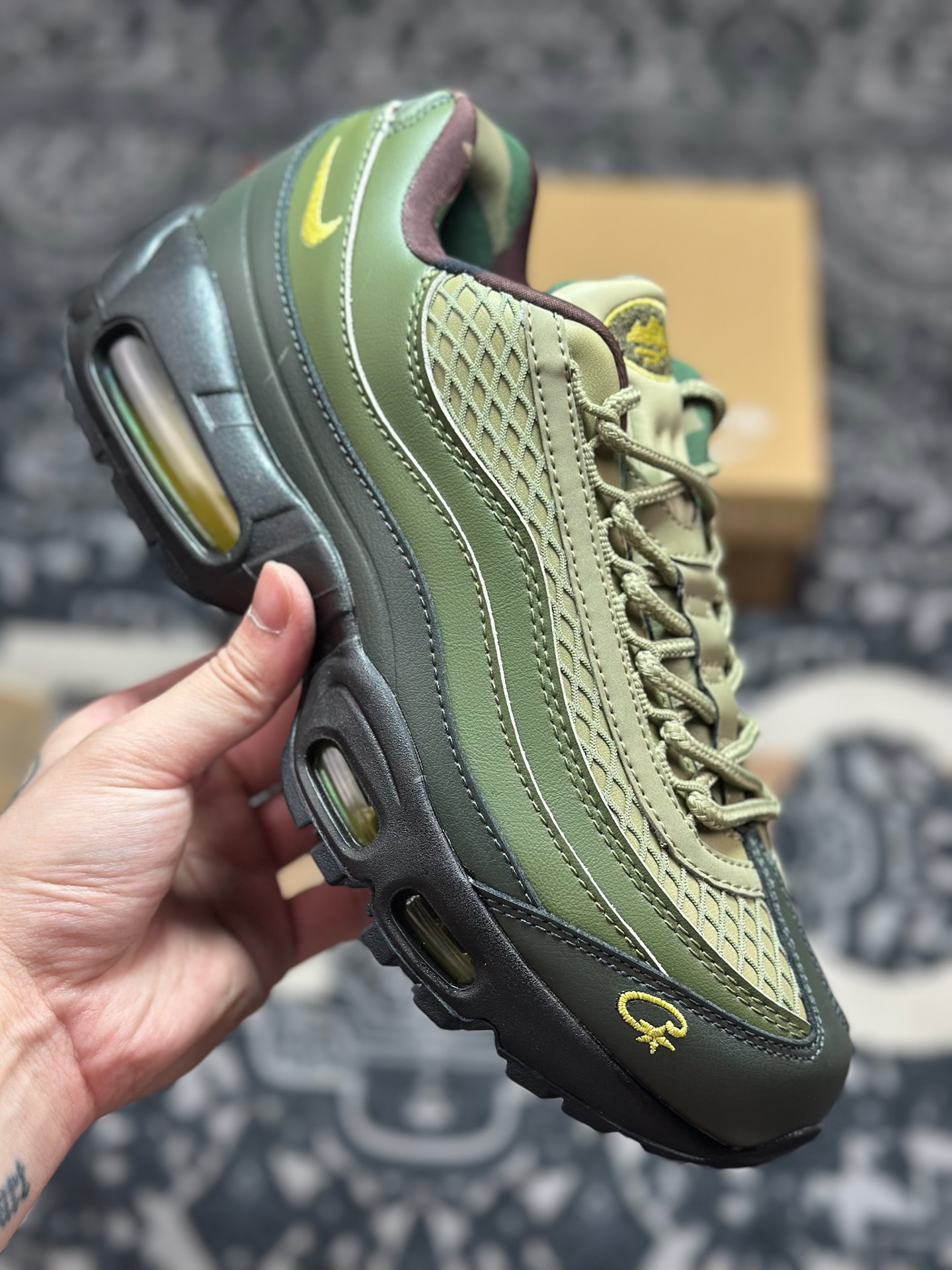 Corteiz x NK Air Max 95 军绿色 FB2709-300