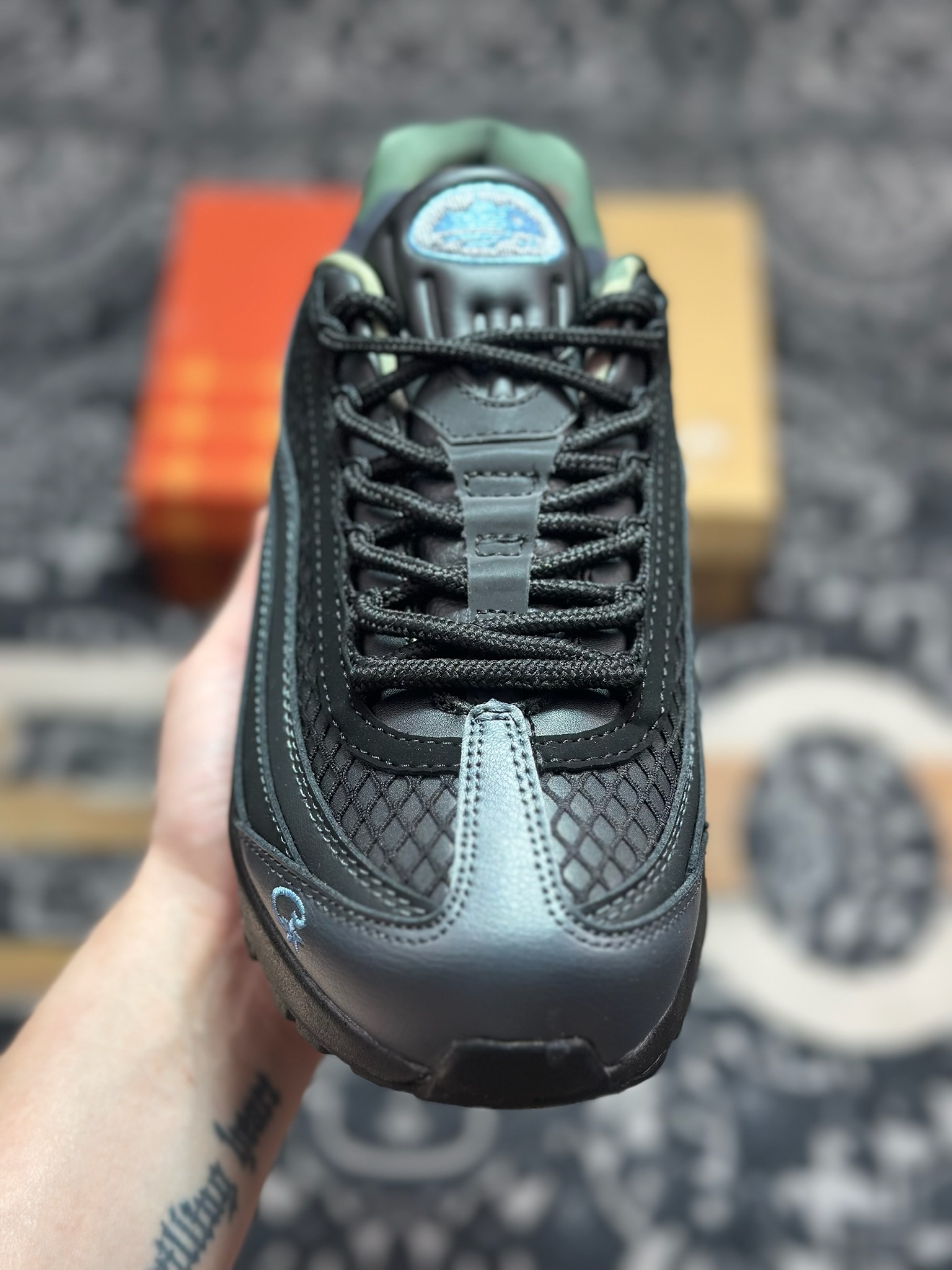 A822 Corteiz x NK Air Max 95 黑蓝 FB2709-002-Chinese UA Cheap High Quatity Brand Clothes Bags handbags Sneakers wholesale wholesaler seller from China Factory suppliers Fashion Clothing Shoes best Quality Beautiful Price A822 Corteiz x NK Air Max 95 黑蓝 FB2709-002